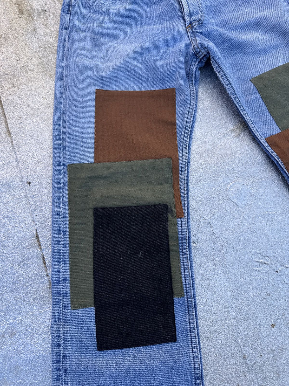 A.P.C. 1 of 1 APC Low Rise Patchwork Repaired Jeans Size US 29 - 3 Thumbnail