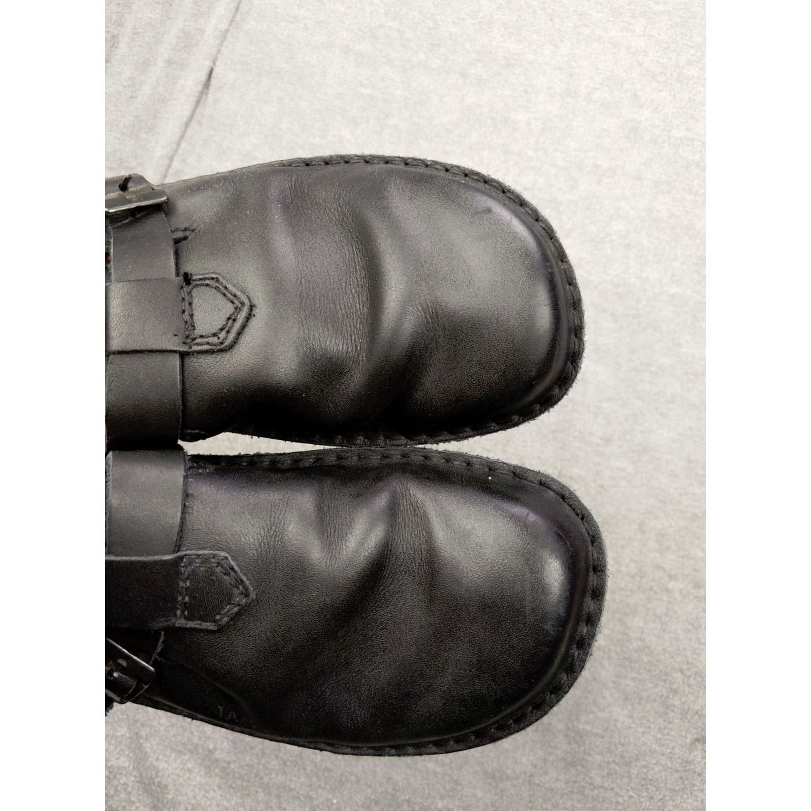 Vintage Naot Clogs Mules 37 Womens 6 Black Leather Slip-On Buckle Orthopedic Comfort Shoes Size US 6 / IT 36 - 5 Thumbnail