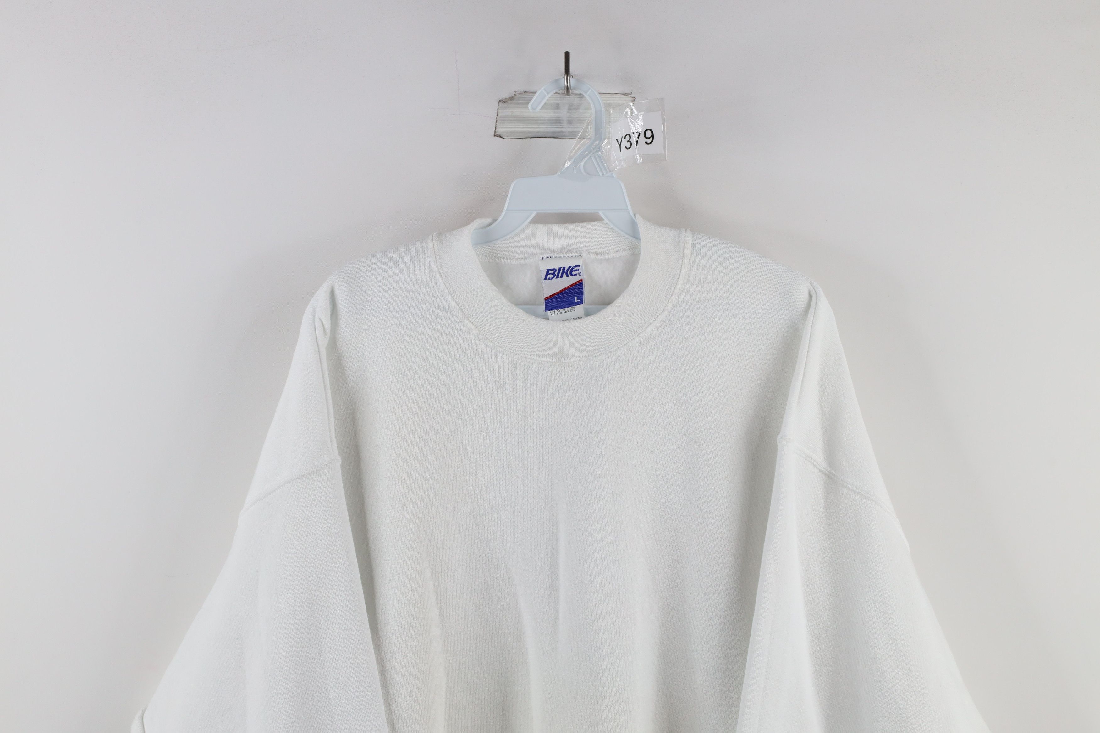 Vintage Vintage 90s Streetwear Large Blank Crewneck Sweatshirt White Size US L / EU 52-54 / 3 - 2 Thumbnail