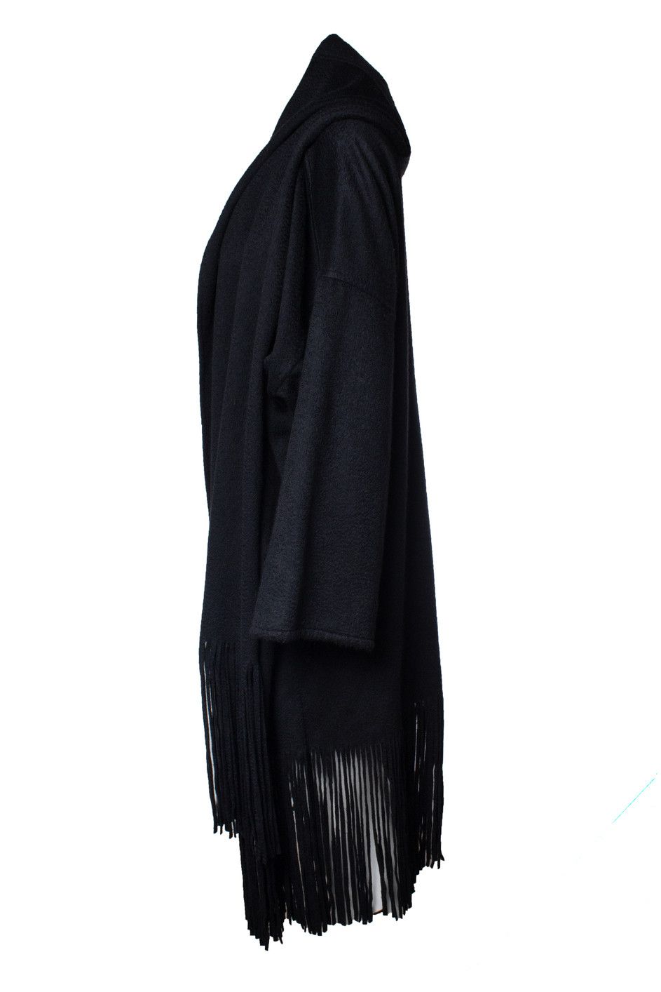 Salvatore Ferragamo Salvatore Ferragamo, Sleeved black cashmere cape Size ONE SIZE - 2 Thumbnail