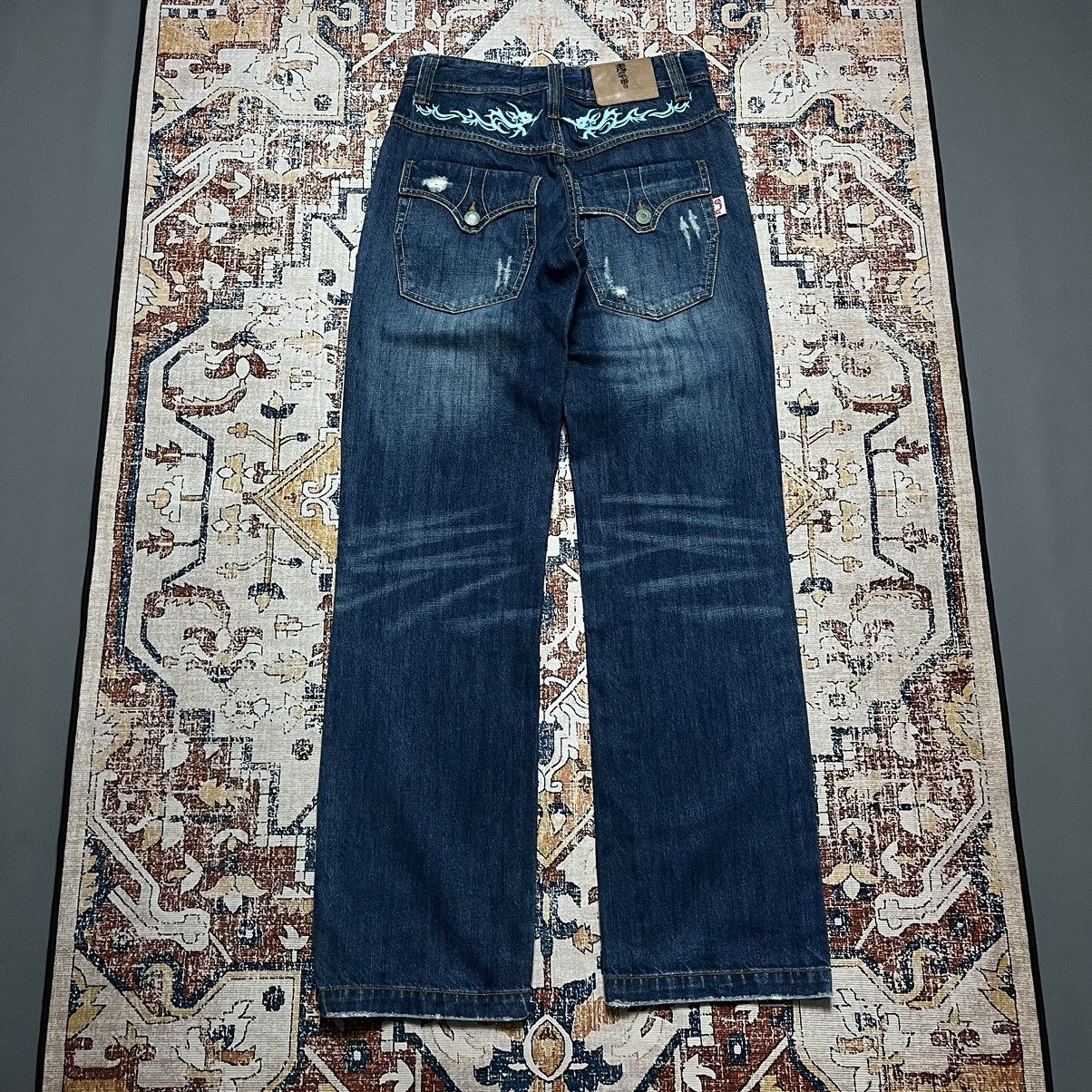 Japanese Brand Stockton World Jeans Sukajan Pants Size 29" - 1 Thumbnail