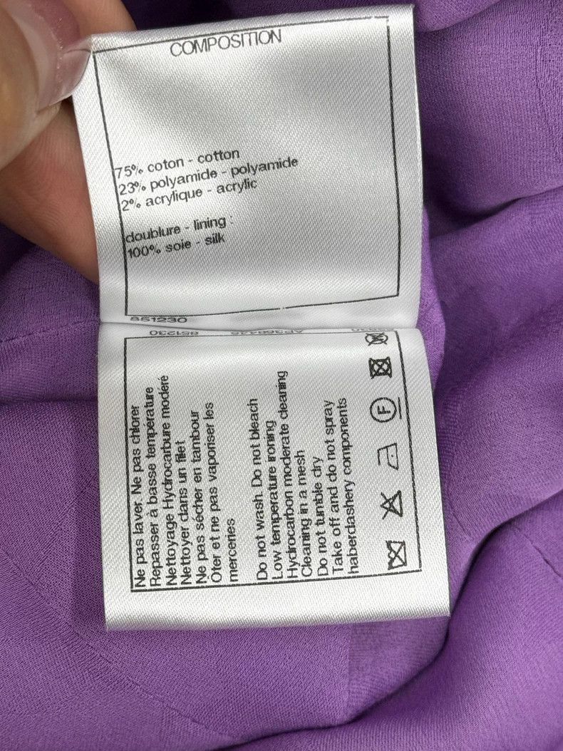 Chanel Chanel 22 spring and summer purple plaid four-pocket knitt Size XXS / US 00 / IT 34 - 6 Thumbnail