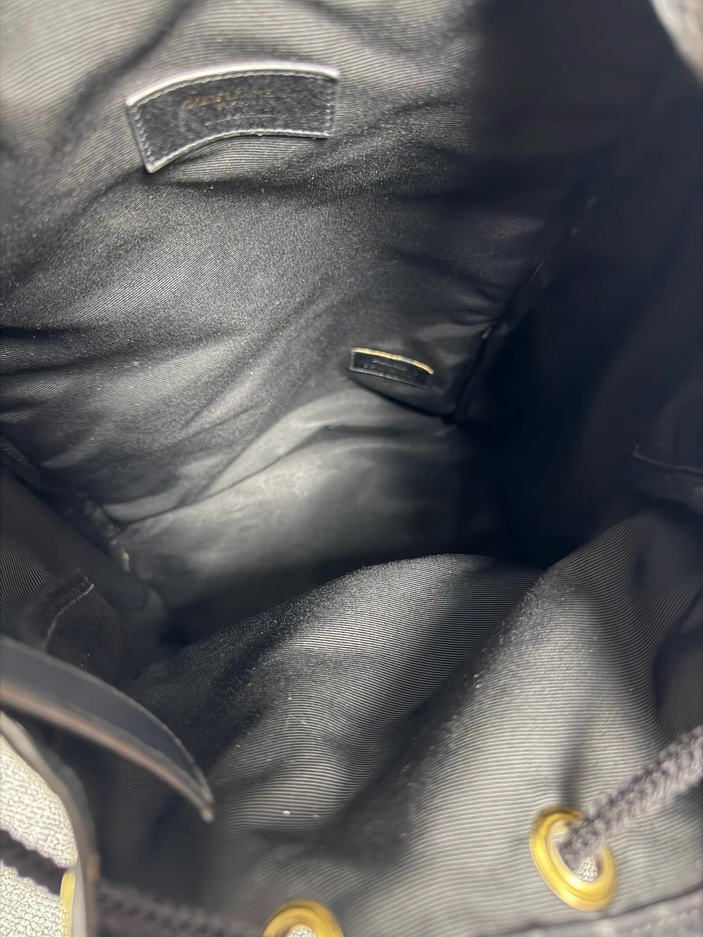 Saint Laurent Paris Saint Laurent all over logo drawstring backpack Size ONE SIZE - 7 Thumbnail