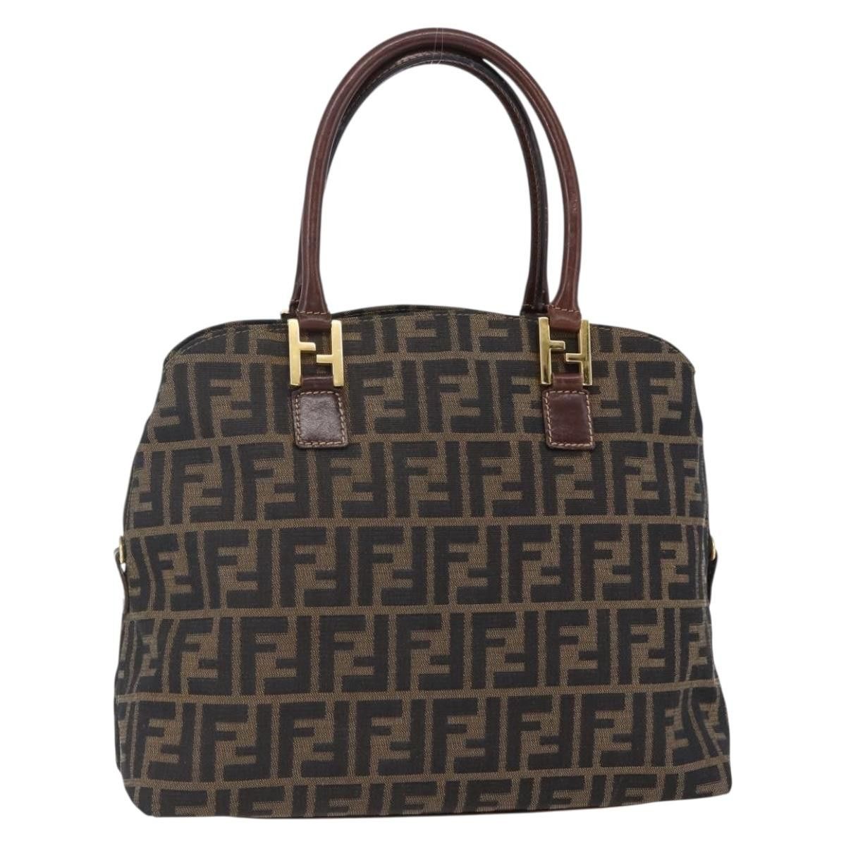 Fendi FENDI Zucca Canvas Mamma Baguette Hand Bag Black Brown Size ONE SIZE - 1 Thumbnail
