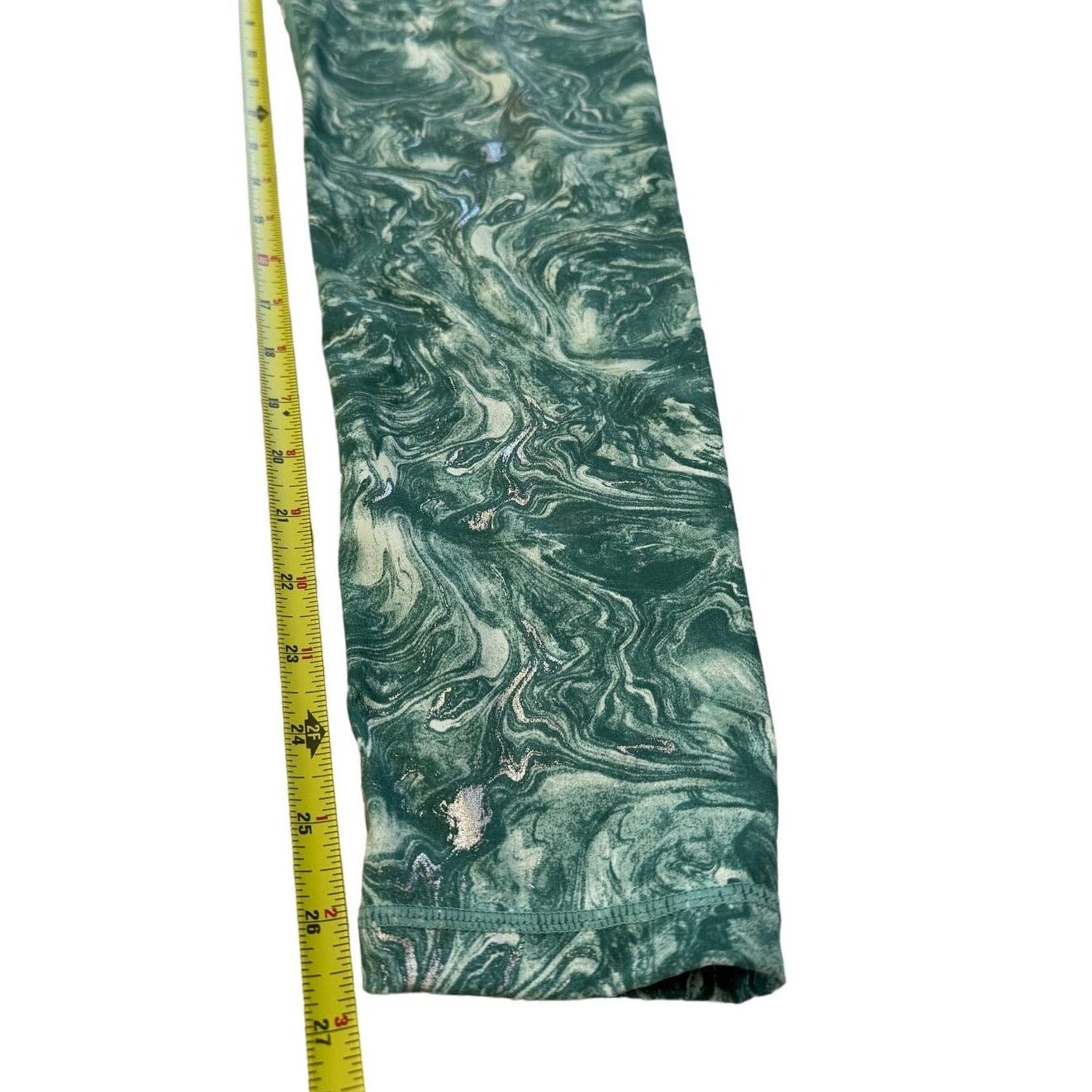 Sweaty Betty Sweaty Betty Full Length Leggings Goddess Metallic Green Size 31" - 7 Thumbnail