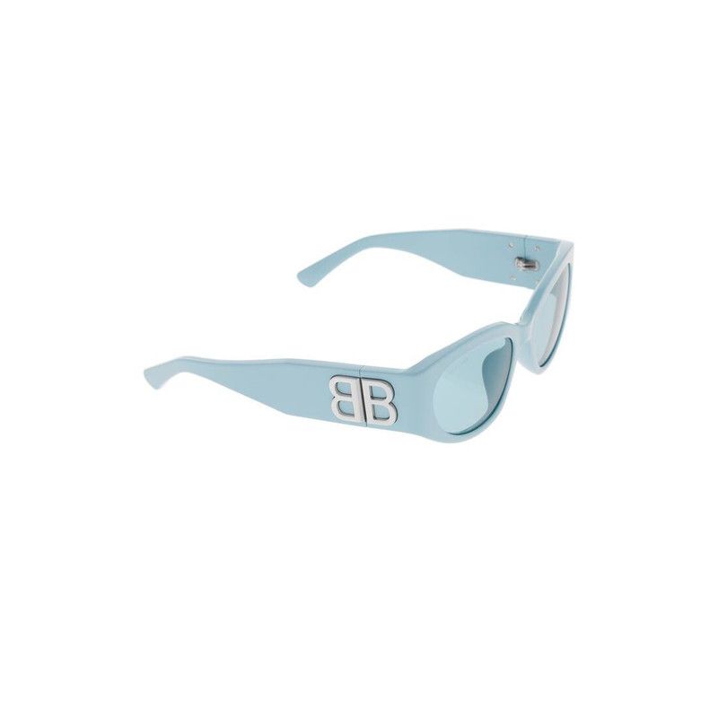 Balenciaga o1tr1nto0326 Size: OS / Bossy Round Af Sunglasses Light Blue Size ONE SIZE - 2 Thumbnail