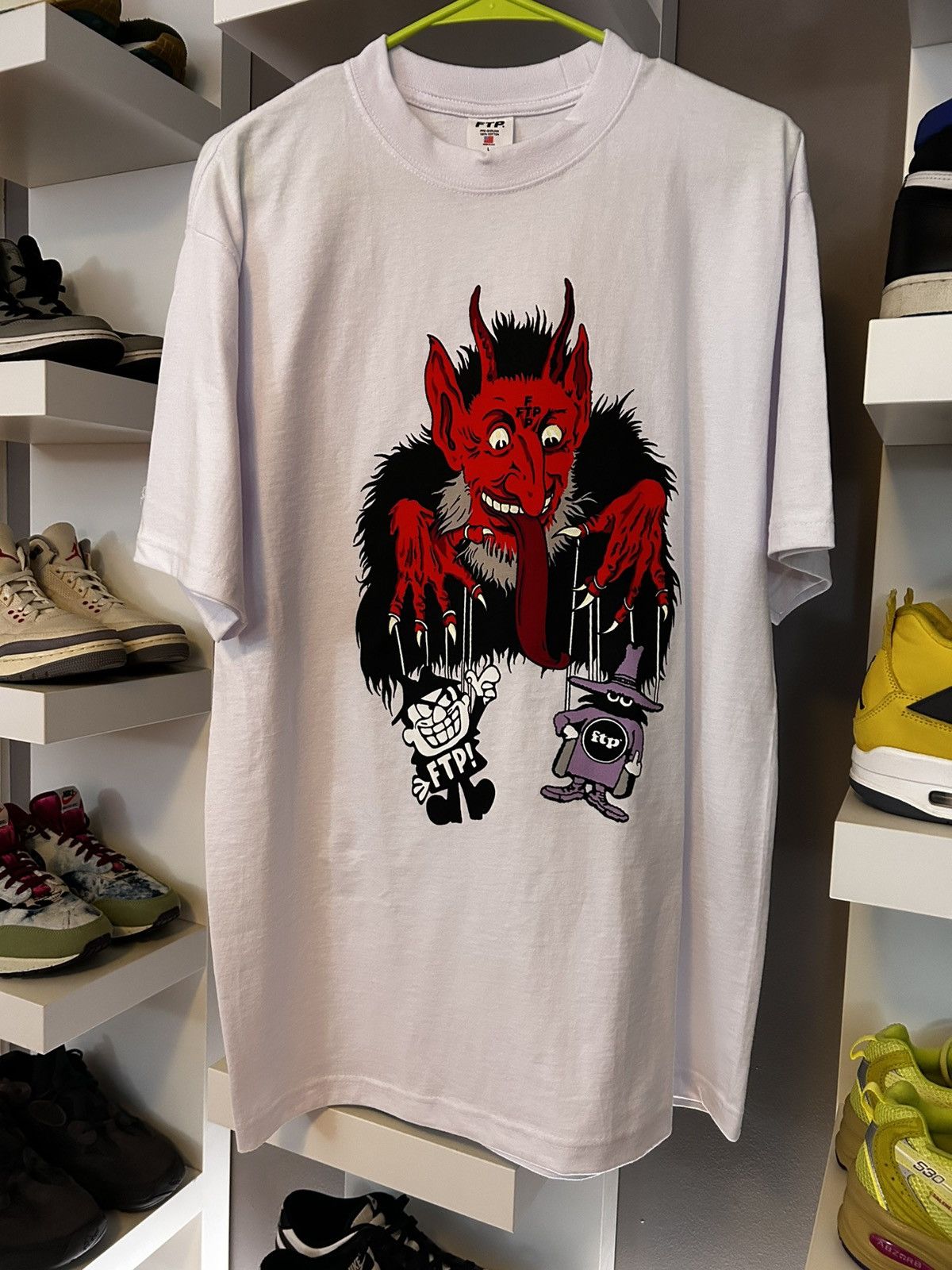 Fuck The Population FTP Krampus Logo T Shirt White Size L Size US L / EU 52-54 / 3 - 1 Thumbnail