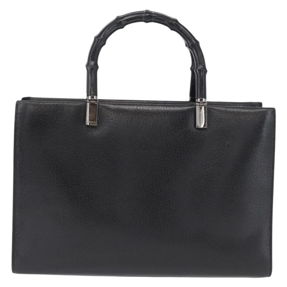 Gucci Gucci Vintage Bamboo Handle Leather Size ONE SIZE - 1 Thumbnail