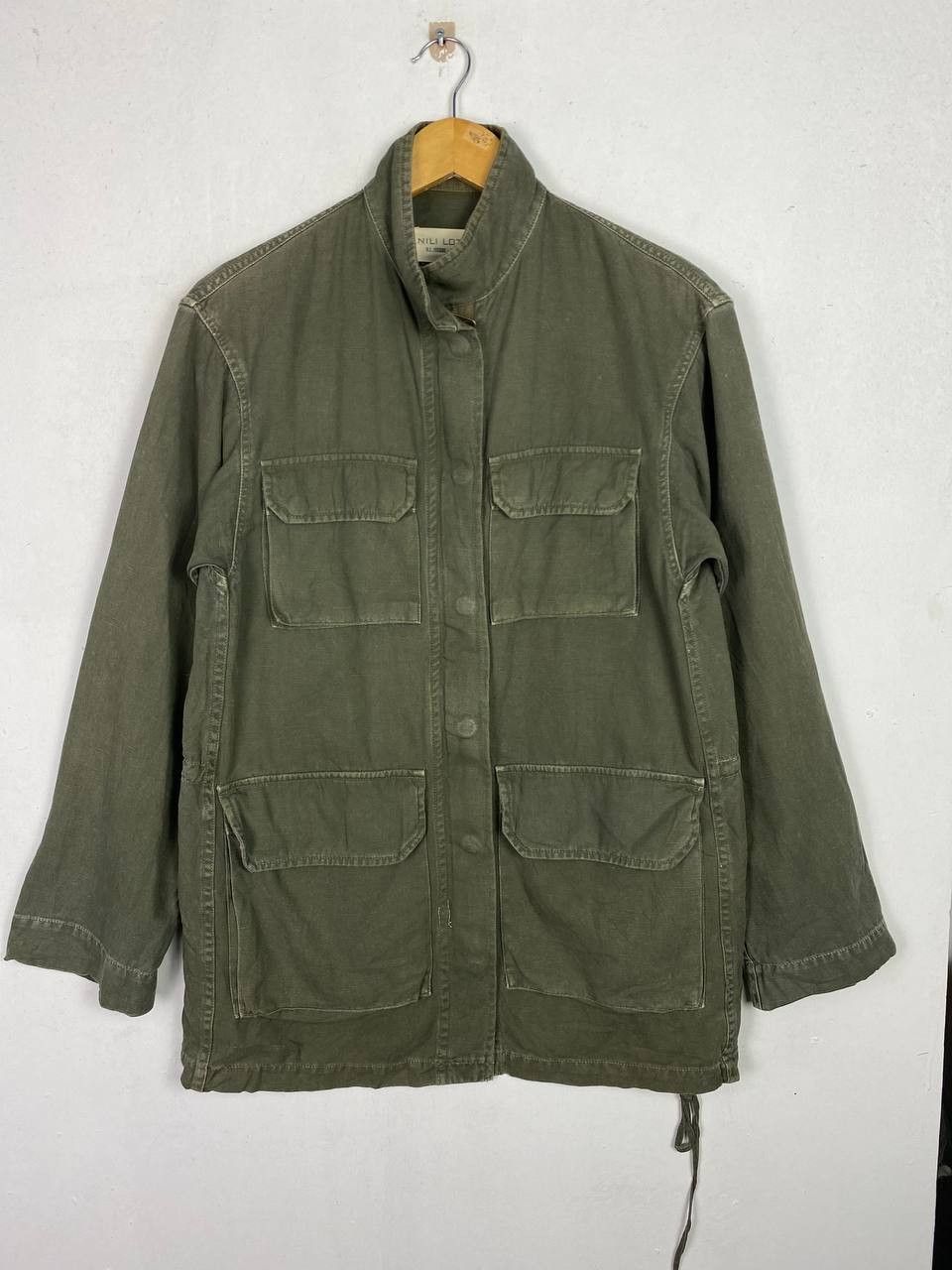 Nili Lotan Gaspard jacket in army green | Grailed