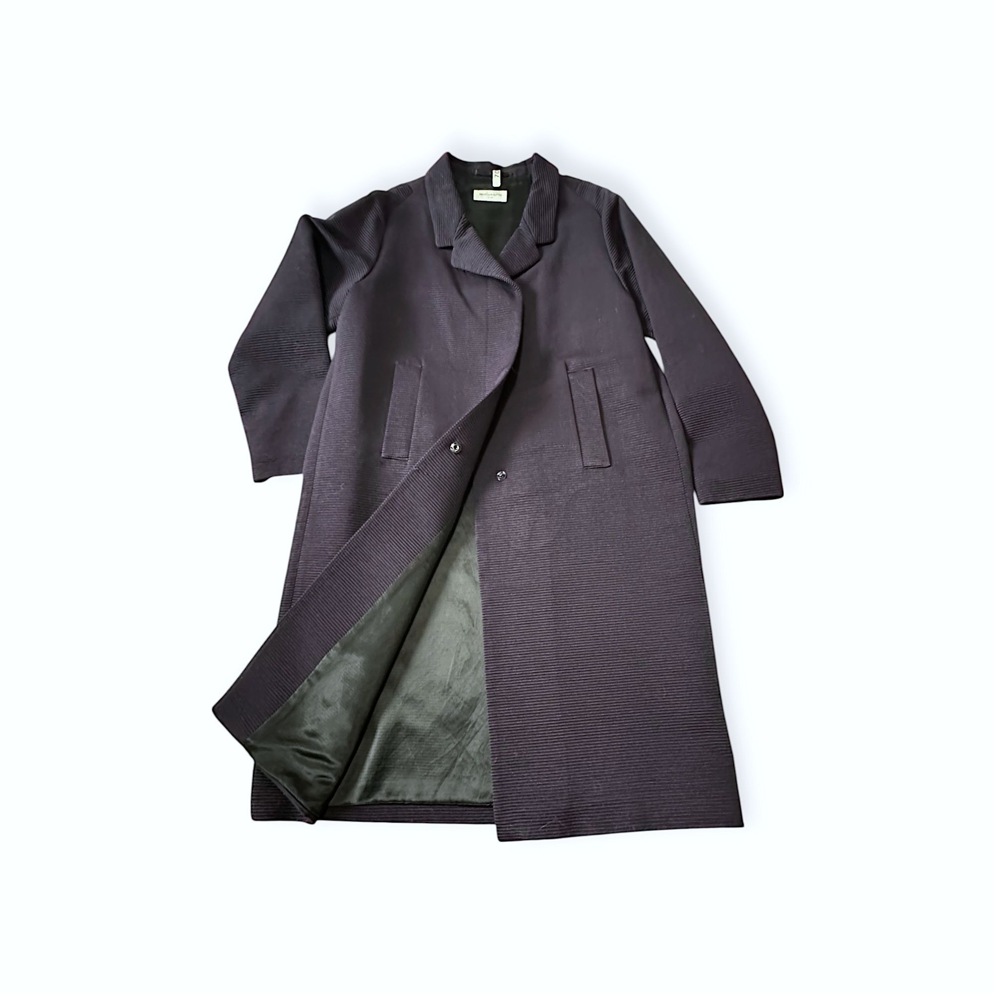 Dries Van Noten Dries Van Noten Ribbed Oversized Coat (L) Size L / US 10 / IT 46 - 6 Thumbnail