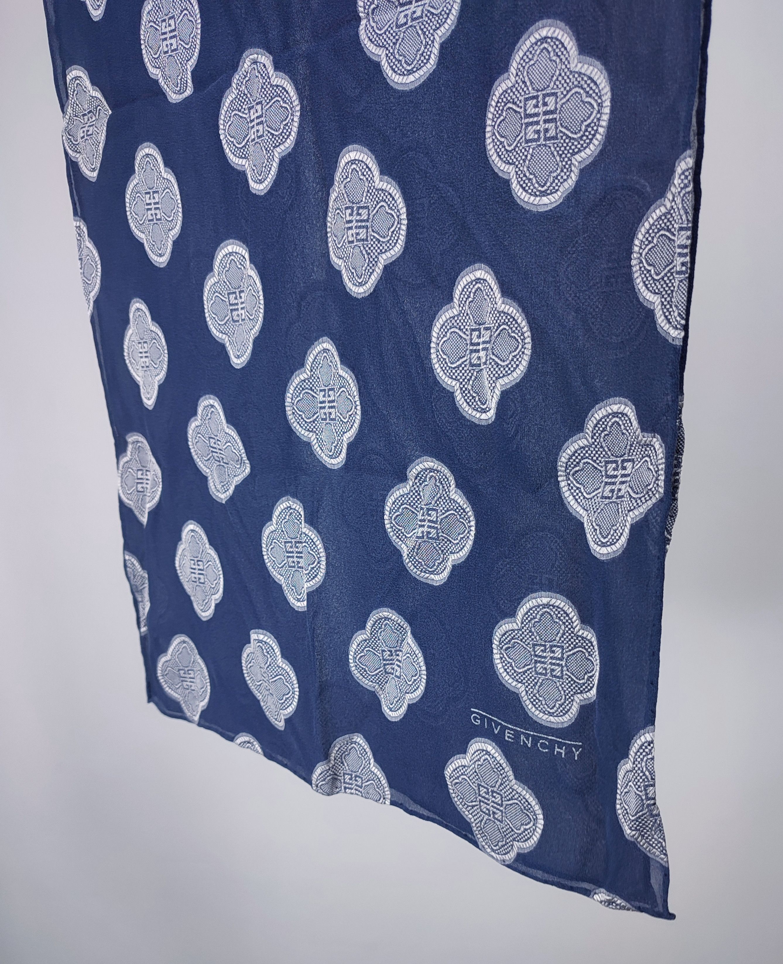 Givenchy Givenchy Logo 4G Monogram Silk Scarf Size ONE SIZE - 2 Thumbnail