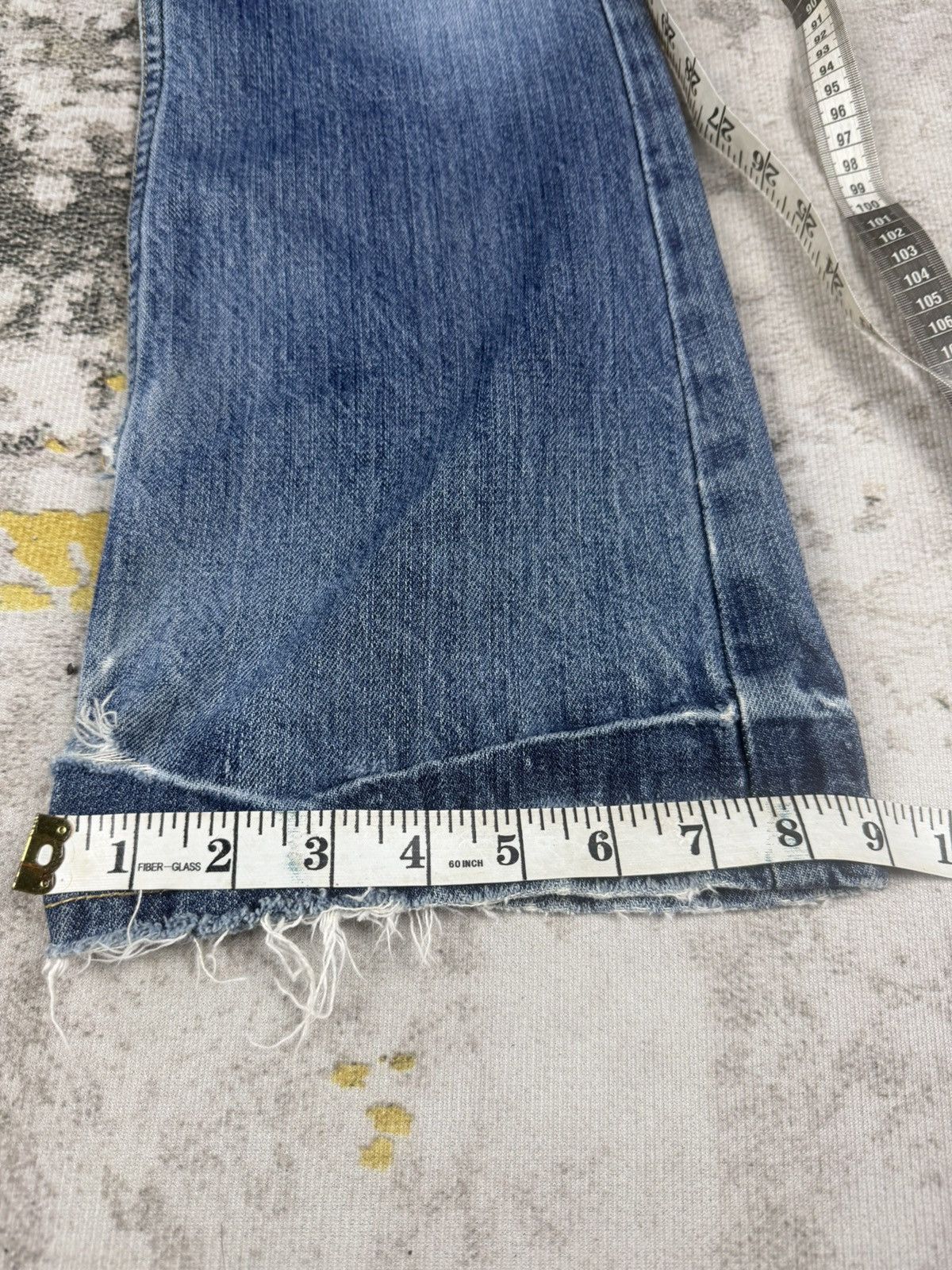 Tornado Mart 90s Flared Riot Poem Distressed Patches Pants Size US 31 - 14 Thumbnail
