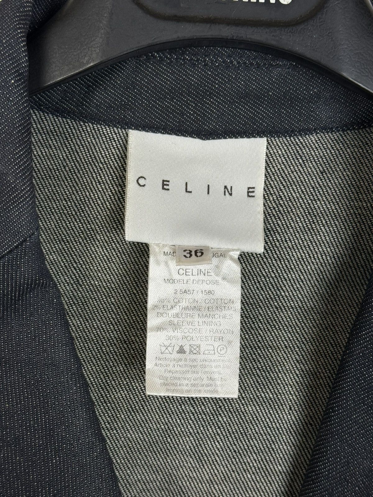 Celine Celine Denim Cotton Tailored Blazer Size 36 Size XS / US 0-2 / IT 36-38 - 8 Thumbnail