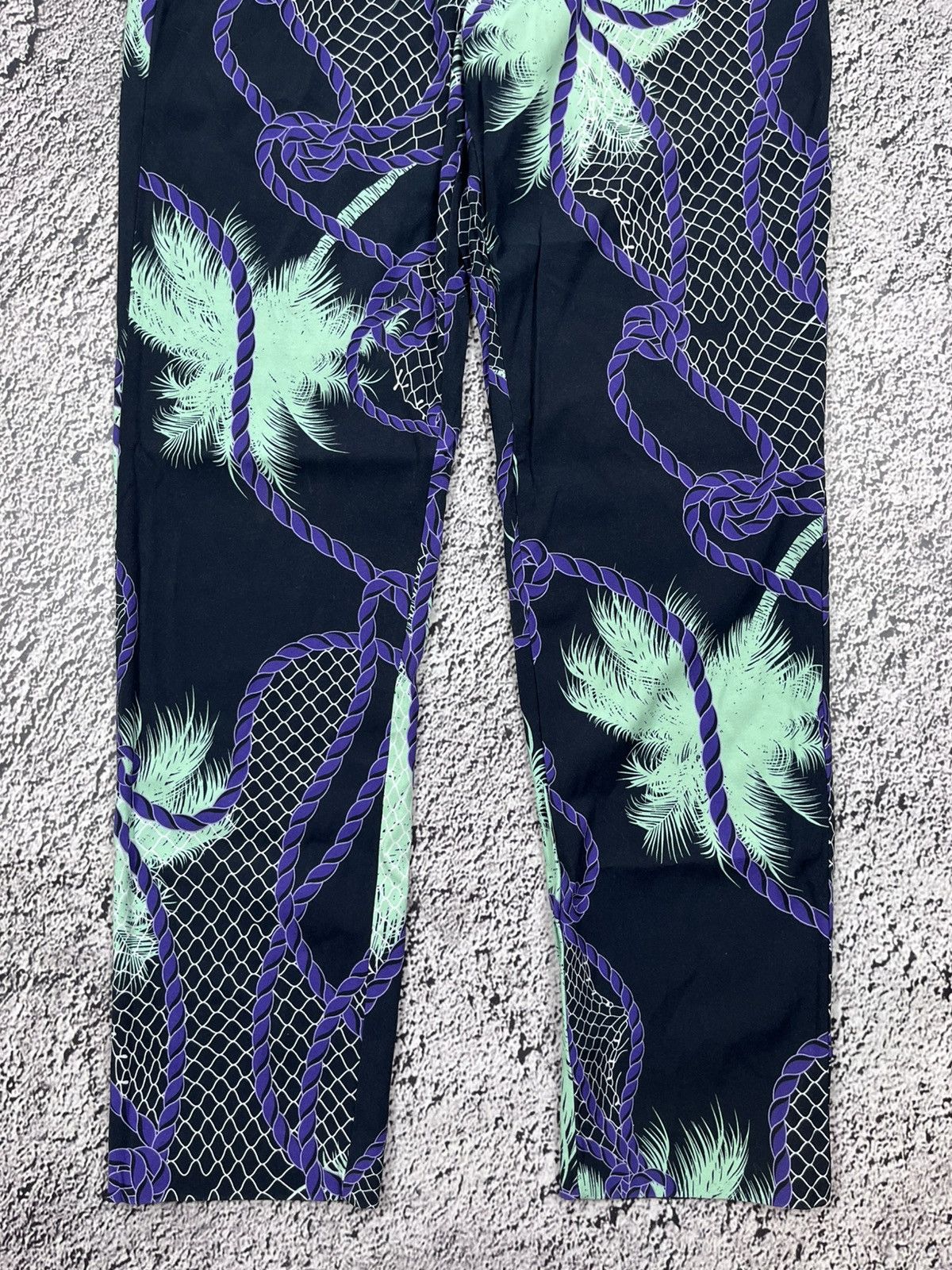Versace Vintage Versace Tropical Printed Art Viscose Pants Size 30" / US 8 / IT 44 - 2 Thumbnail