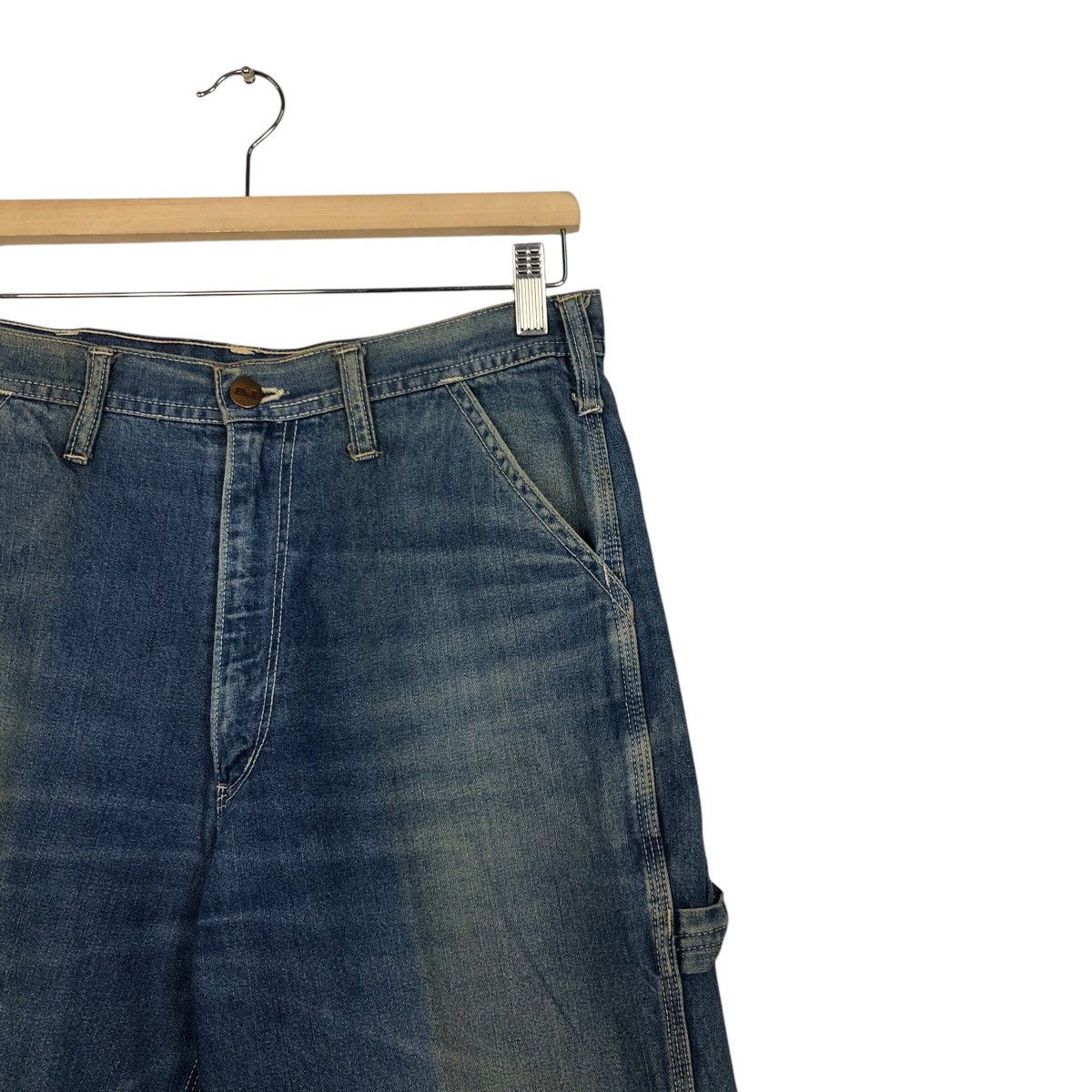 Japanese Brand 📌Vintage Denim Jacket Carpenter D&I Cargo Issey Miyake Size US 30 / EU 46 - 7 Thumbnail
