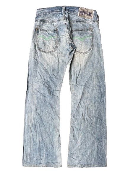 Replay VINTAGE REPLAY BAGGY JEANS MINOR DISTRESSED Size US 34 / EU 50 - 3 Thumbnail