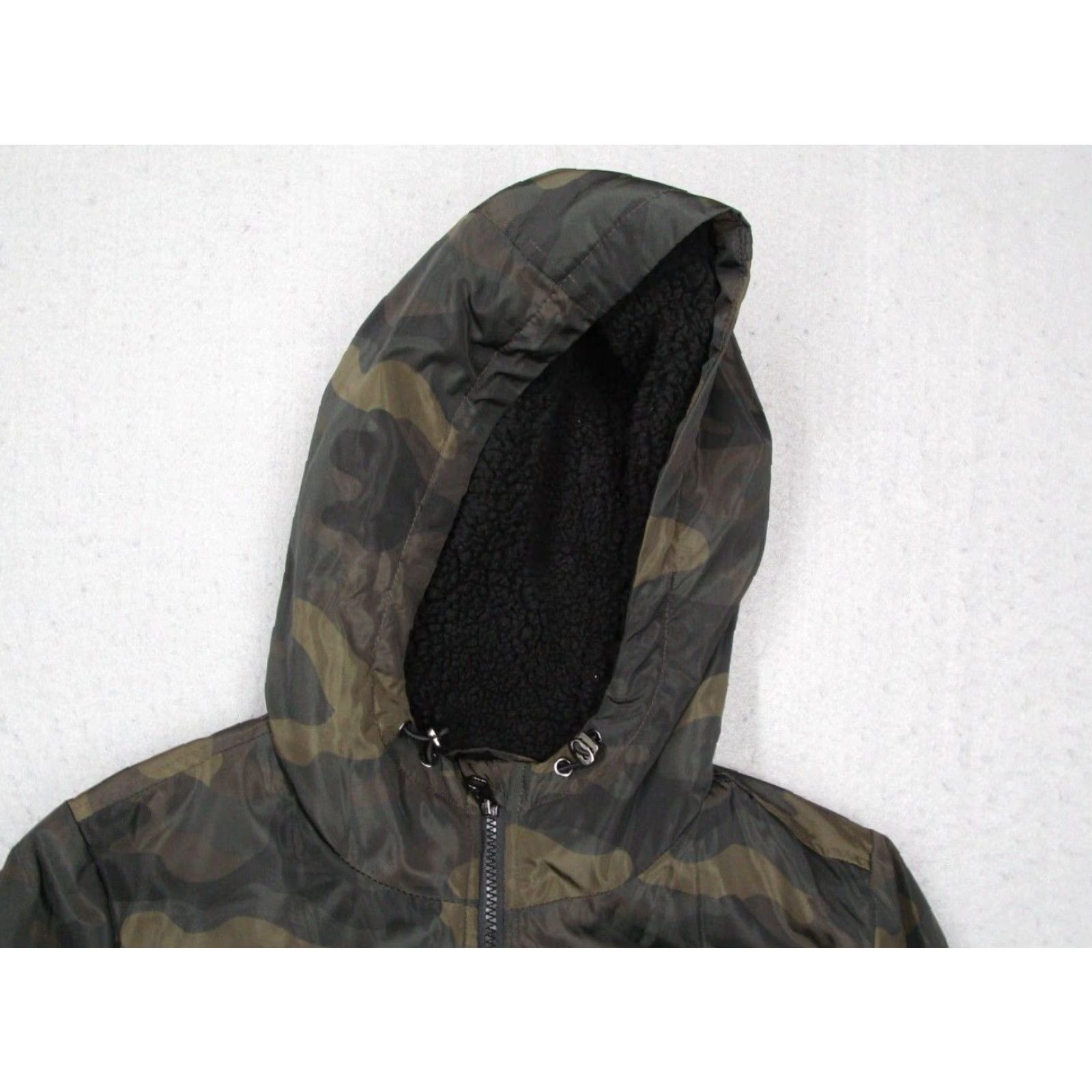 Lucky Brand Lucky Brand Jacket Womens Medium Green Camo Sherpa Lined Premium Performance Parka Hooded All Seasons Pockets Zip Size M / US 6-8 / IT 42-44 - 2 Thumbnail