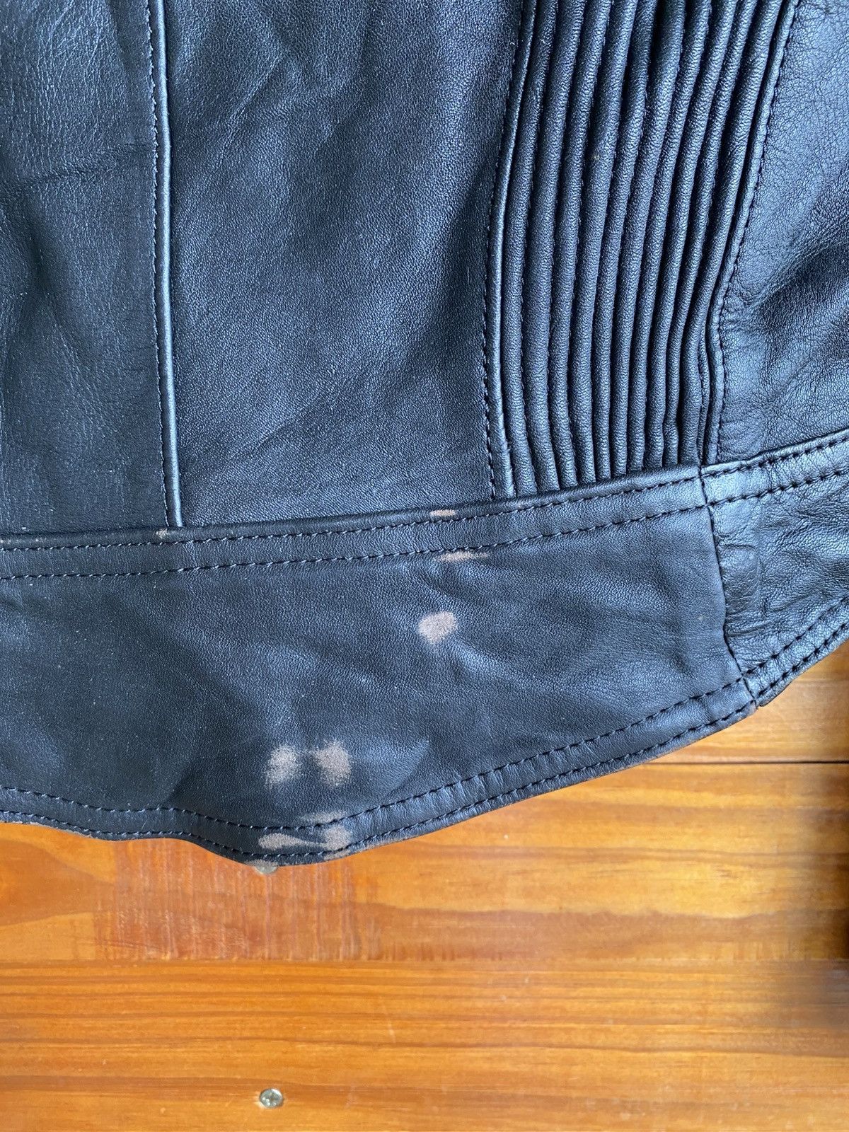 Leather Vintage ECHTES LEDER Cropped Motorcycle Leather Jacket Black Size XXS / US 00 / IT 34 - 13 Thumbnail