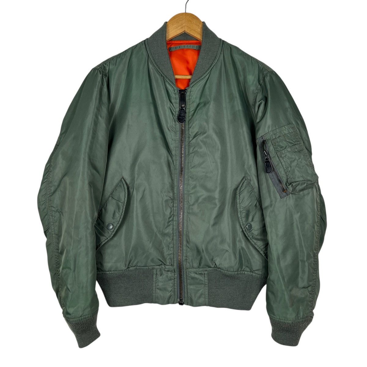 Alpha Industries 🔥 RARE RIOT ALPHA MA-1 US AIR FORCE SATIN BOMBER JACKET Size US M / EU 48-50 / 2 - 1 Thumbnail