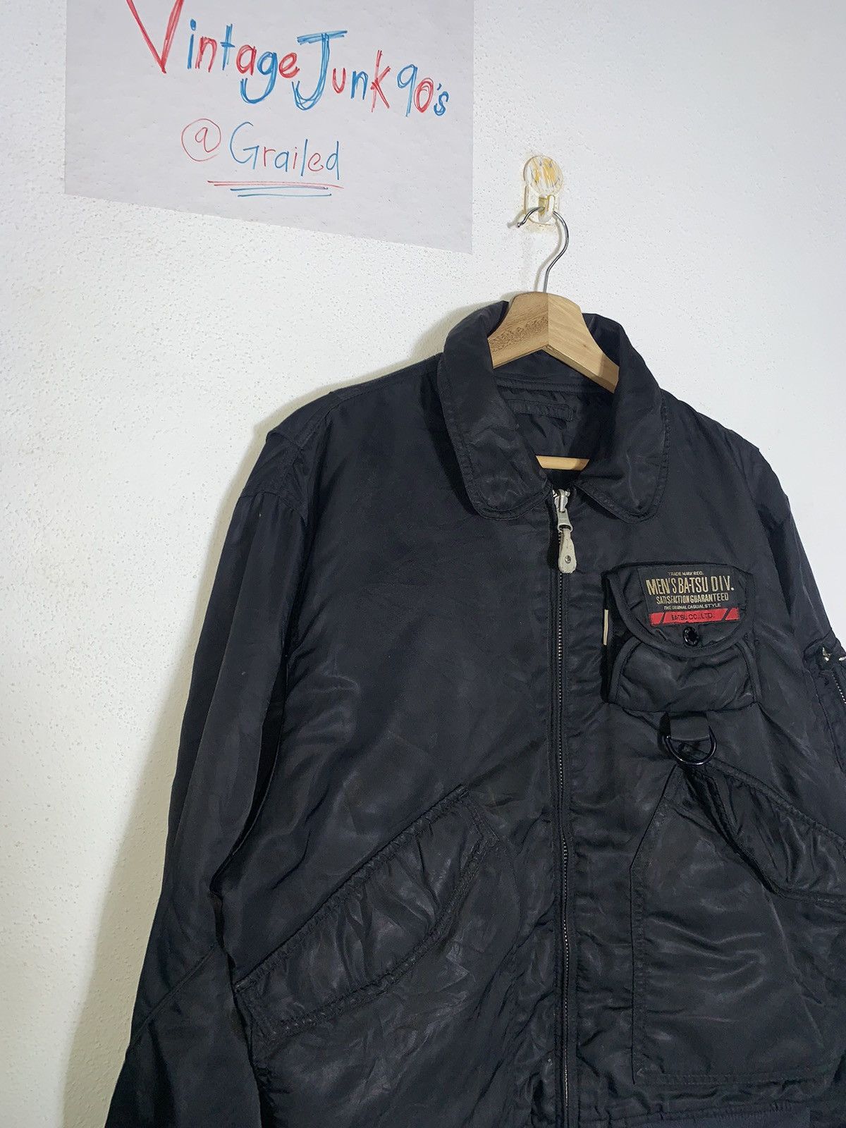 Vintage Vintage BATSU MAN Racing Jacket Size US M / EU 48-50 / 2 - 2 Thumbnail