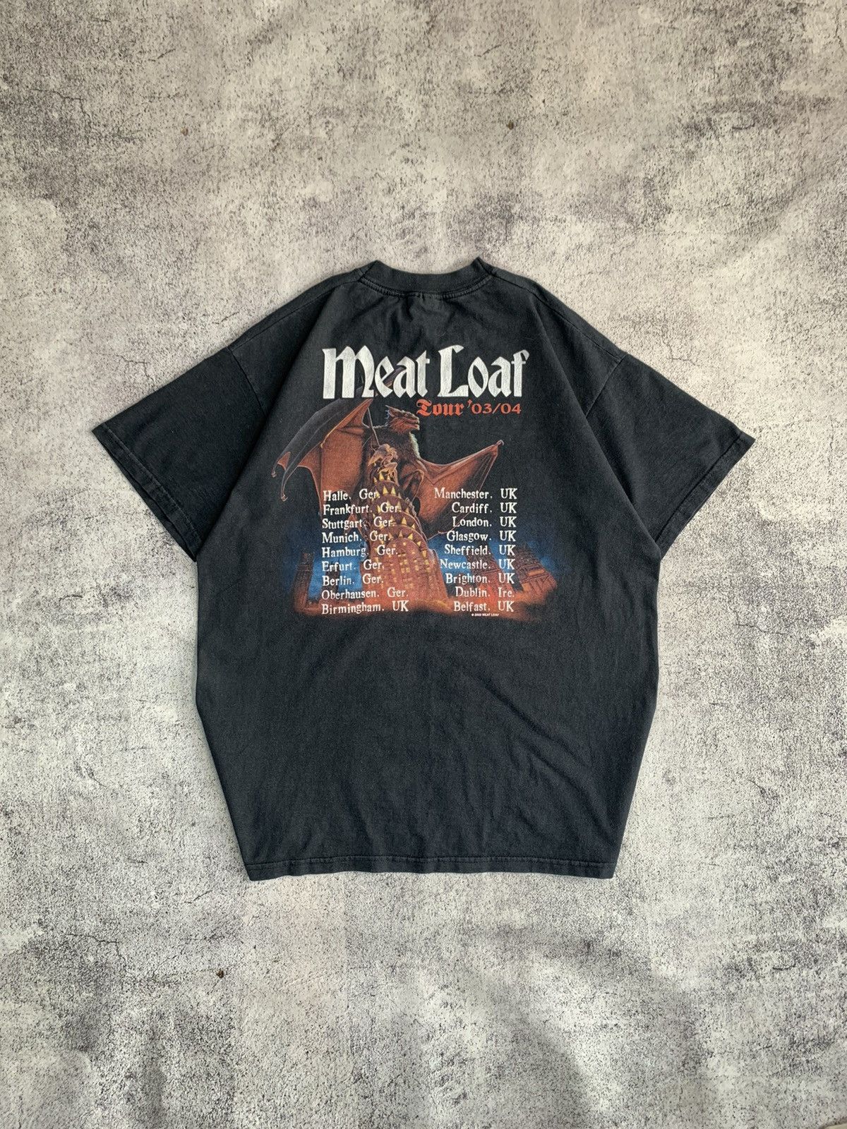 Band Tees Vintage Meat Loaf T-Shirt Tee Rock Band Metal L Tour 2003 Size US L / EU 52-54 / 3 - 2 Thumbnail