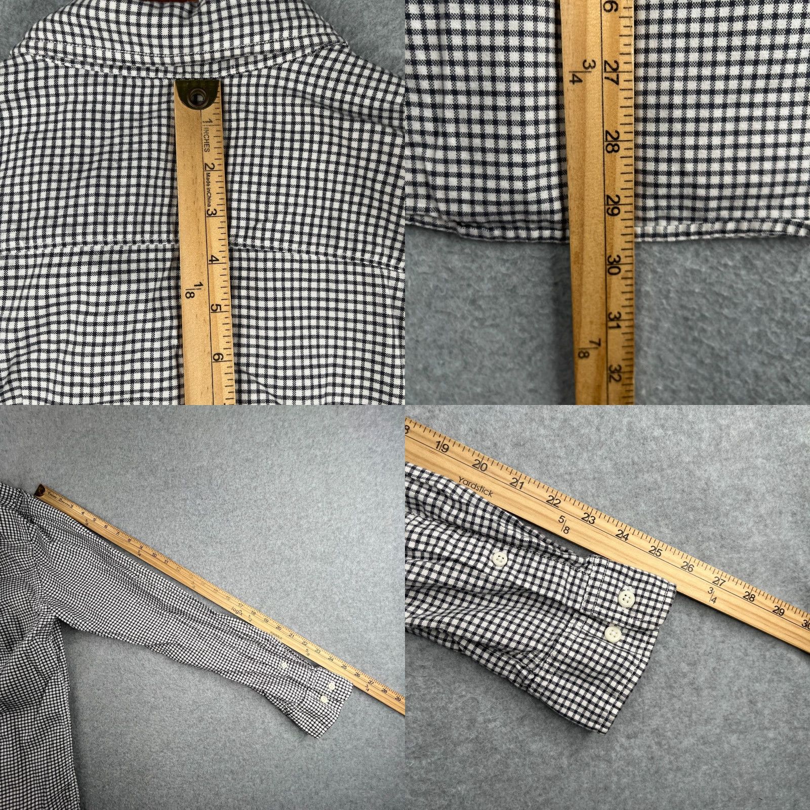 Vintage Hawker & Rye Shirt Large Black White Check Casual Button Up Long Sleeve Mens Size US L / EU 52-54 / 3 - 8 Thumbnail