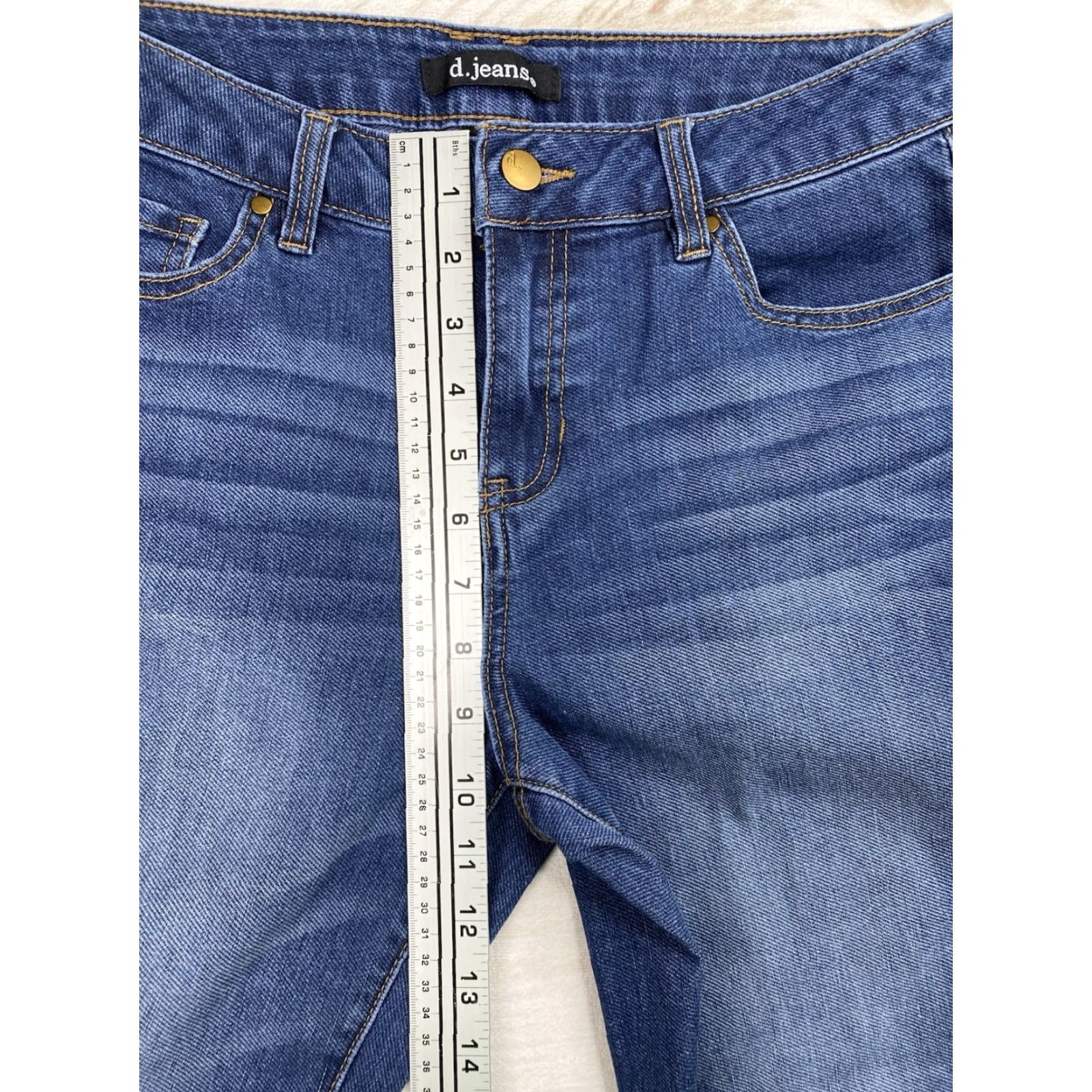 Denime D. Jeans Jeans Women's 10 Dark Wash Distressed Mid Rise Tapered Leg Denim Jeans Women 90s City Hipster Vintage No Size 32" / US 10 / IT 46 - 5 Thumbnail