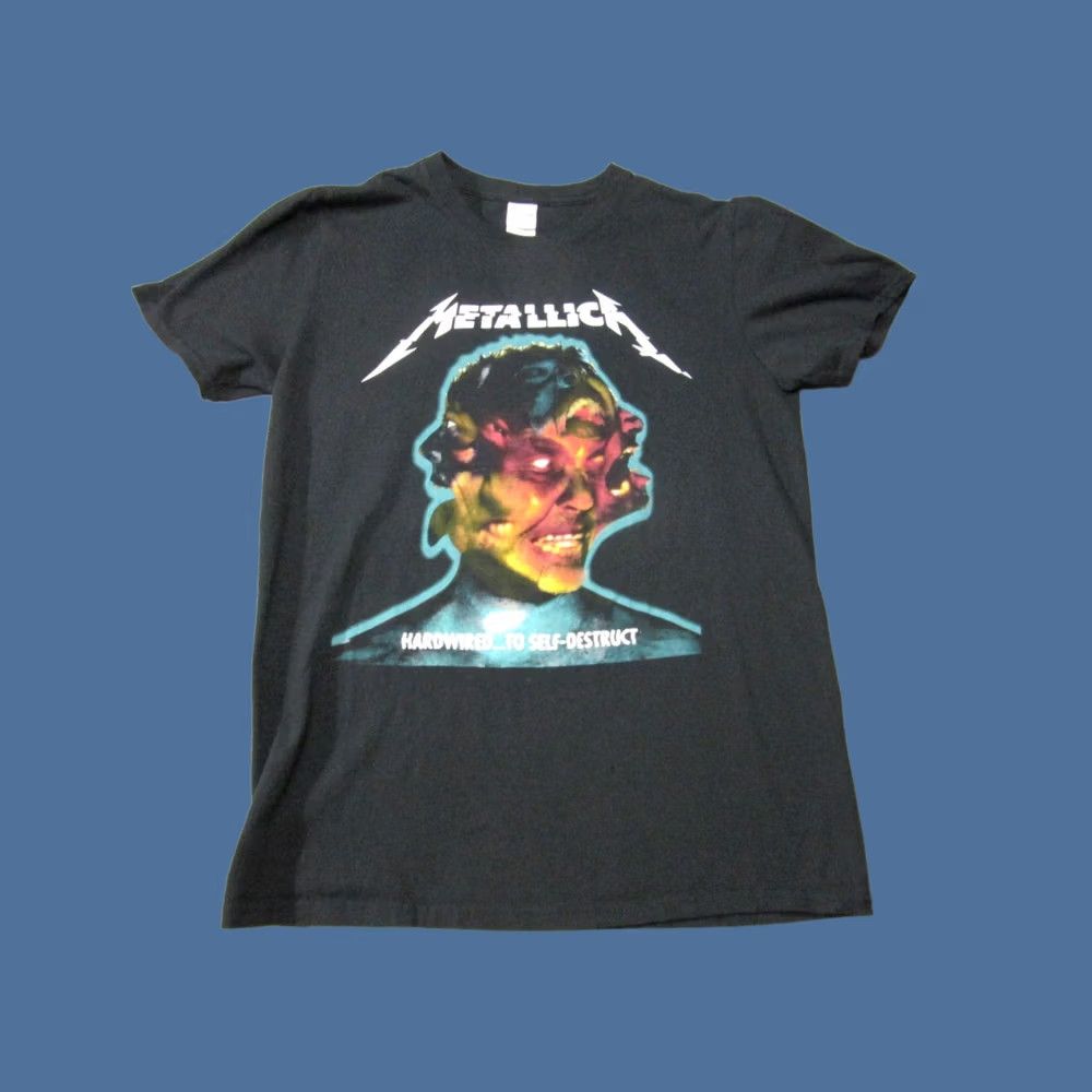 Gildan Metallica Shirt Mens Medium Black World Tour 2017 Heavy Metal Rock Band Grunge Gildan Size US M / EU 48-50 / 2 - 1 Thumbnail