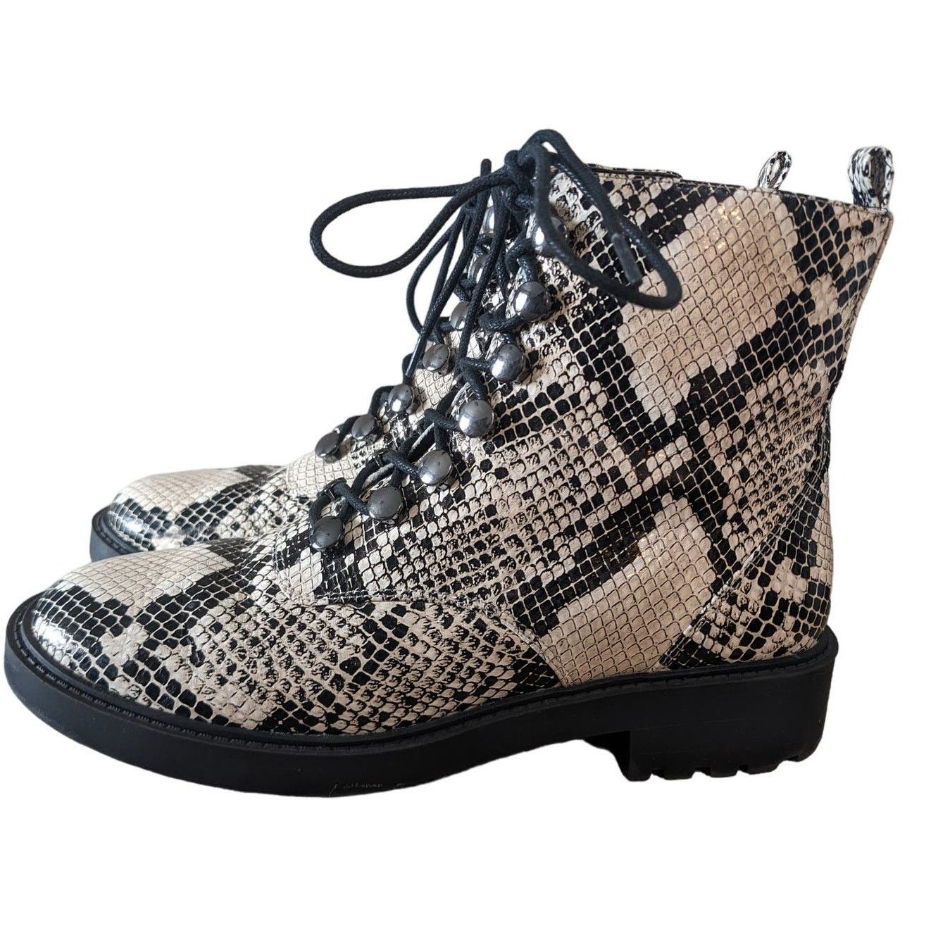 Other Linia Paolo Trinity Combat Lace-up Boot in Snake Size 8 Size US 8 / IT 38 - 4 Thumbnail