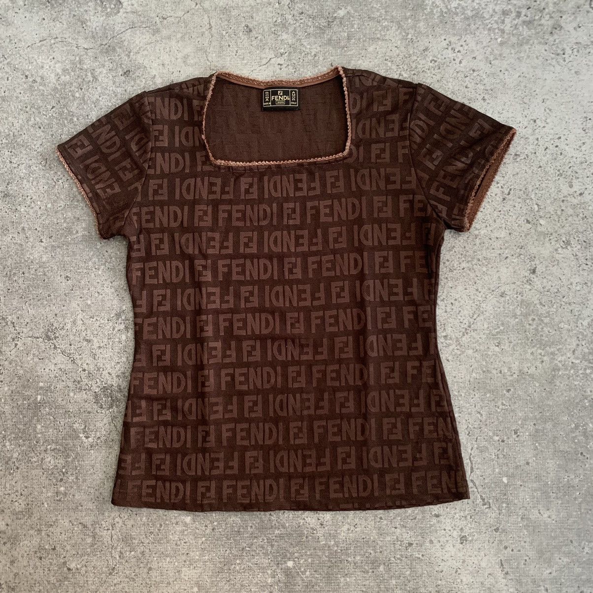Fendi FENDI MONOGRAM SHIRT Size S / US 4 / IT 40 - 1 Thumbnail