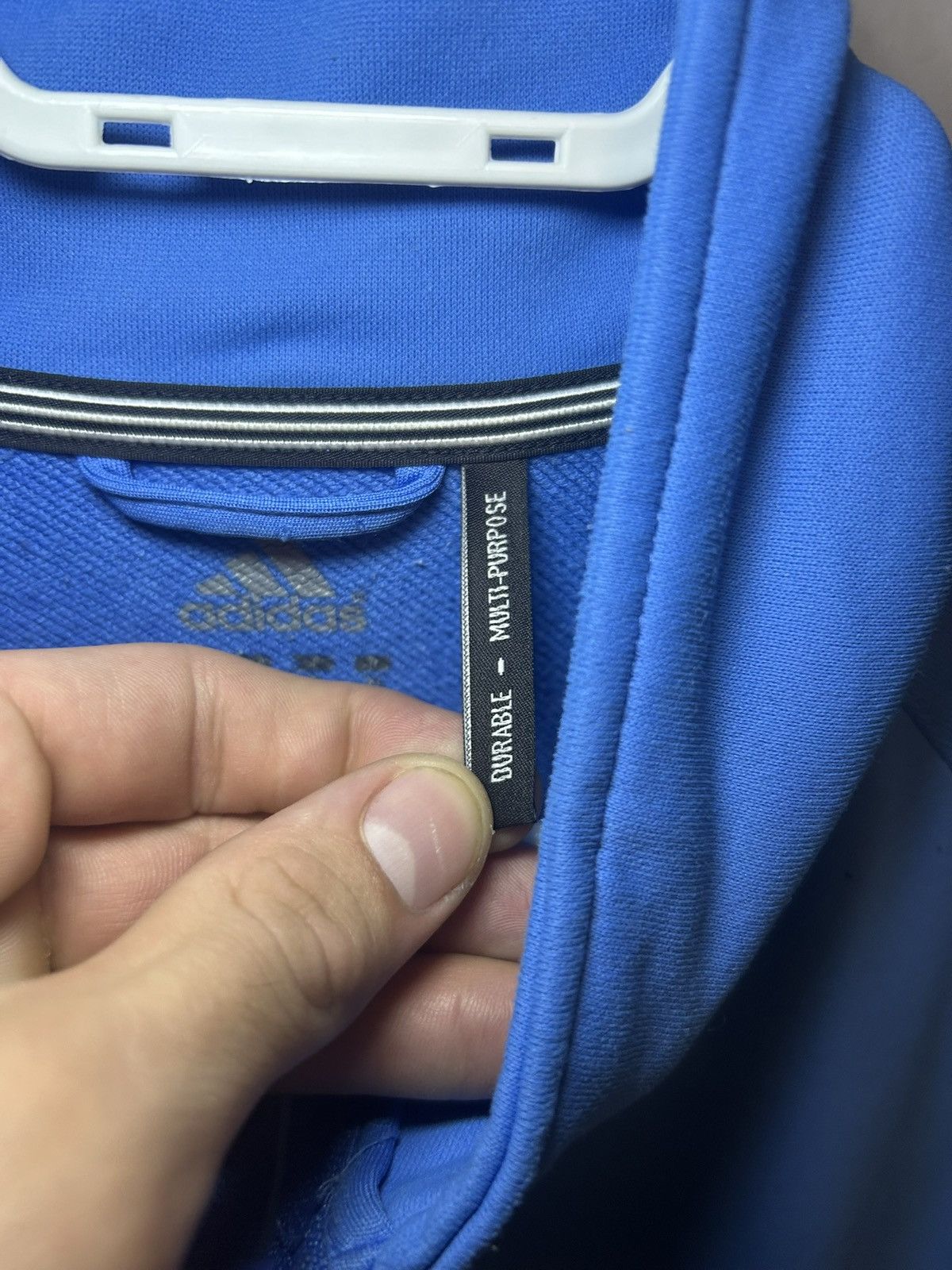 Adidas Adidas 3 stripe tracksuit zip-up top Size US XL / EU 56 / 4 - 4 Thumbnail