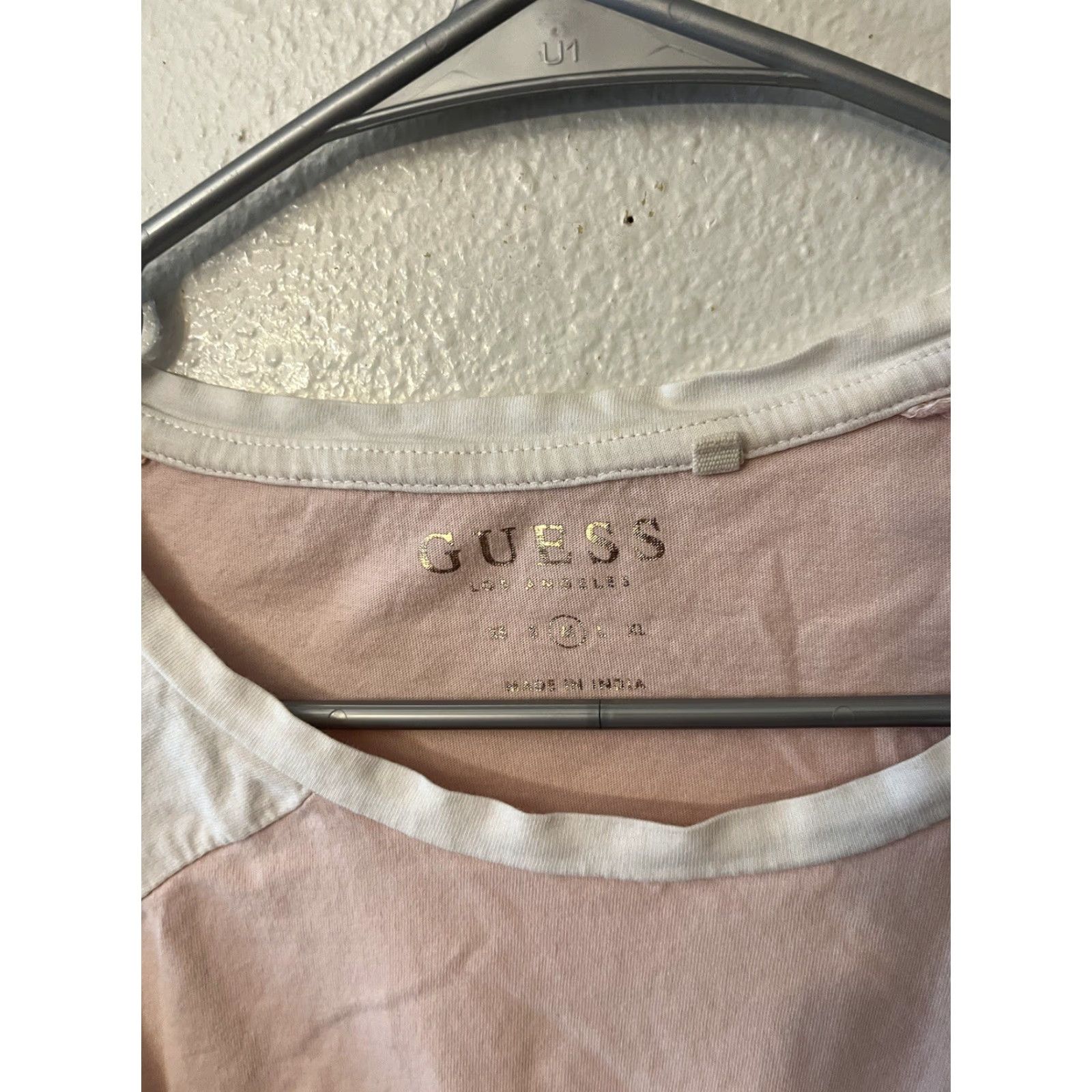 Guess VINTAGE GUESS Logo Graphic T-Shirt Women’s Size M Pink crewNeck Size M / US 6-8 / IT 42-44 - 2 Thumbnail