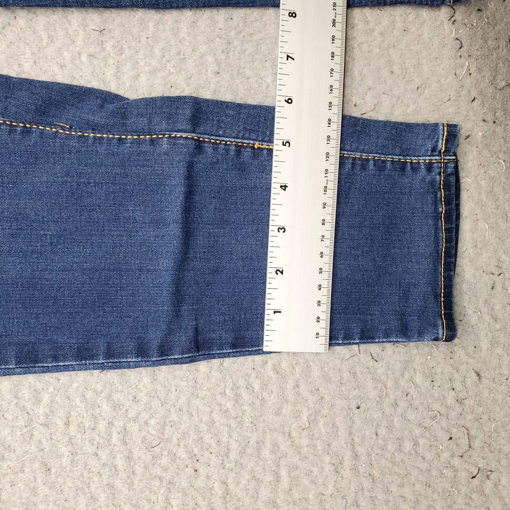 Levi's Levi's Womens 2 Jeans Curvy Skinny Denim Blue 2 Medium Inseam 28" 5-Pocket Stretch Comfort Size 26" / US 2 / IT 38 - 5 Thumbnail