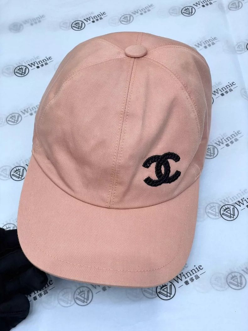 Chanel Chanel 24C sequin logo pink baseball cap 2504-Nextarrow Size ONE SIZE - 3 Thumbnail