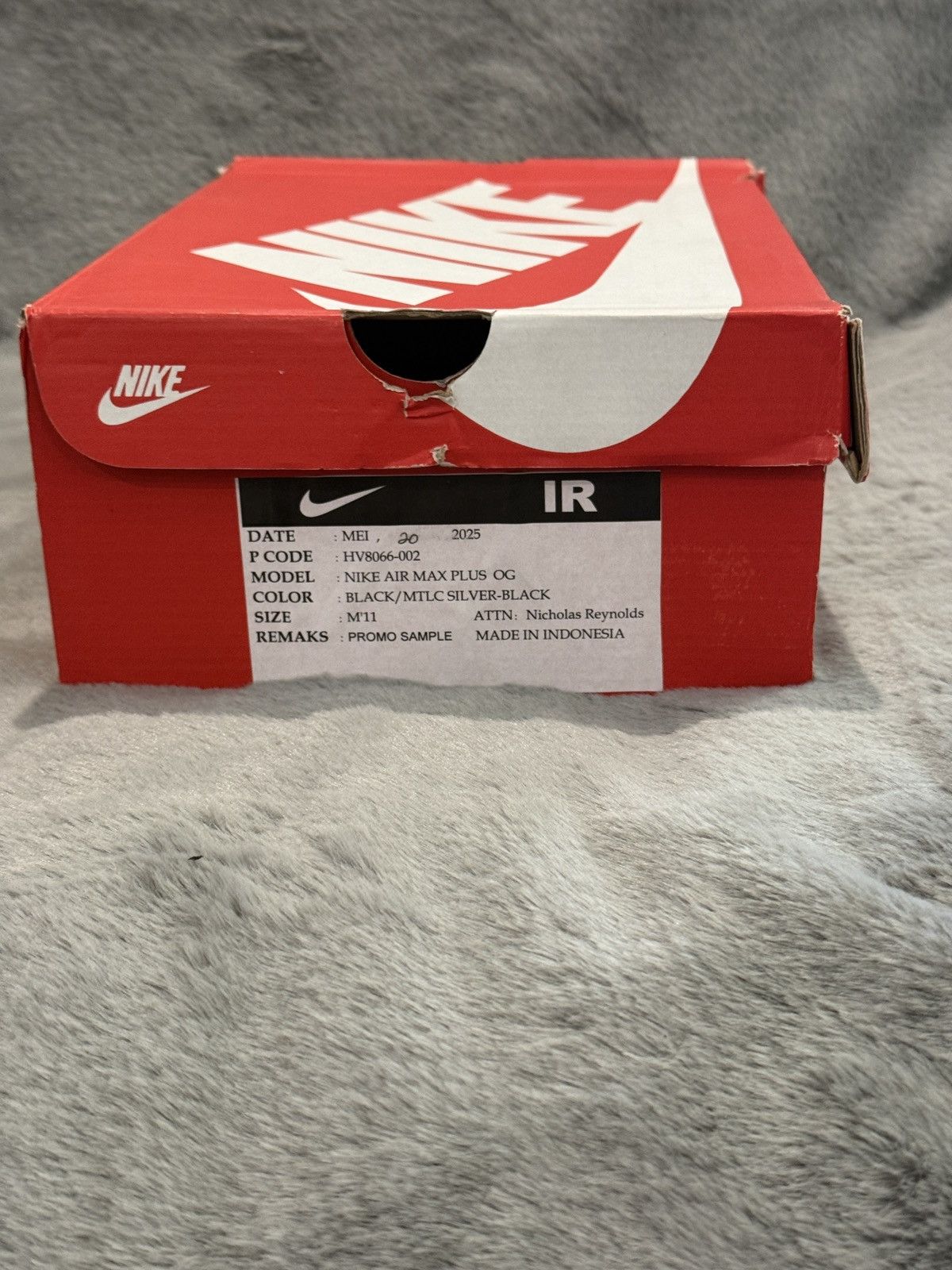 Nike Nike Air Max Plus OG Black Reflective PROMO SAMPLE DS OG ALL Size US 11 / EU 44 - 11 Thumbnail