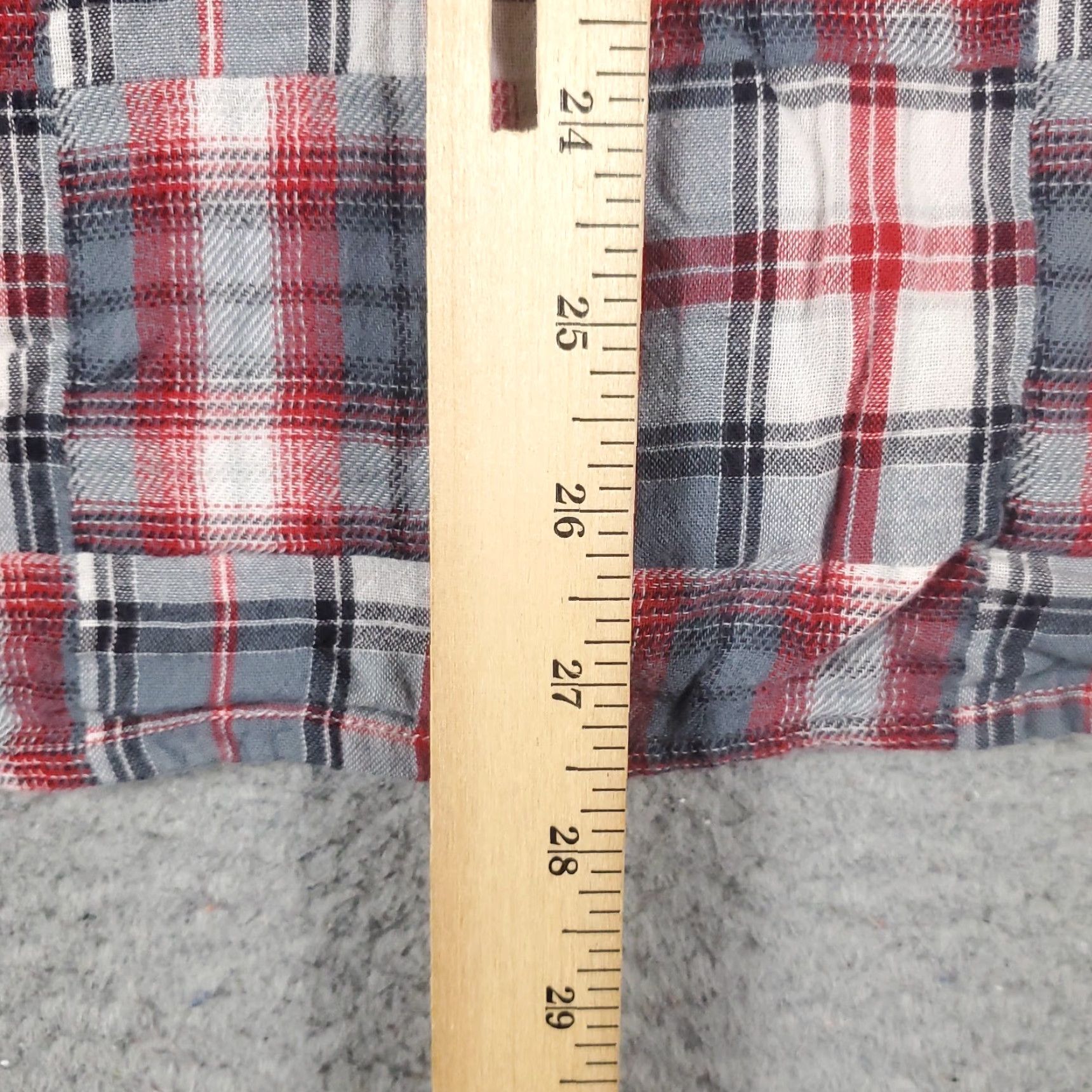 Lucky Brand Lucky Brand Flannel Shirt Mens Large Red Gray Plaid Long Sleeve Western Pearl Snap Button Size US L / EU 52-54 / 3 - 4 Thumbnail