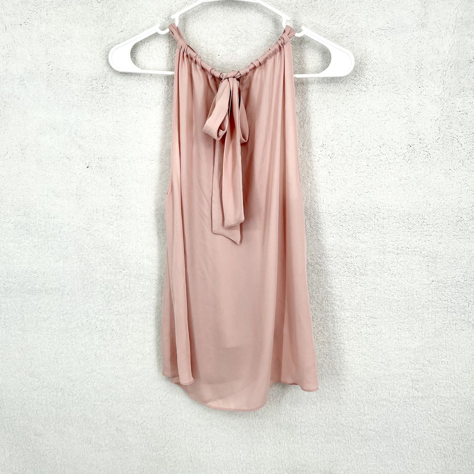 Amanda Uprichard Amanda Uprichard High-Neck Tie Back Asymmetrical Ruffle Top Size S / US 4 / IT 40 - 5 Thumbnail
