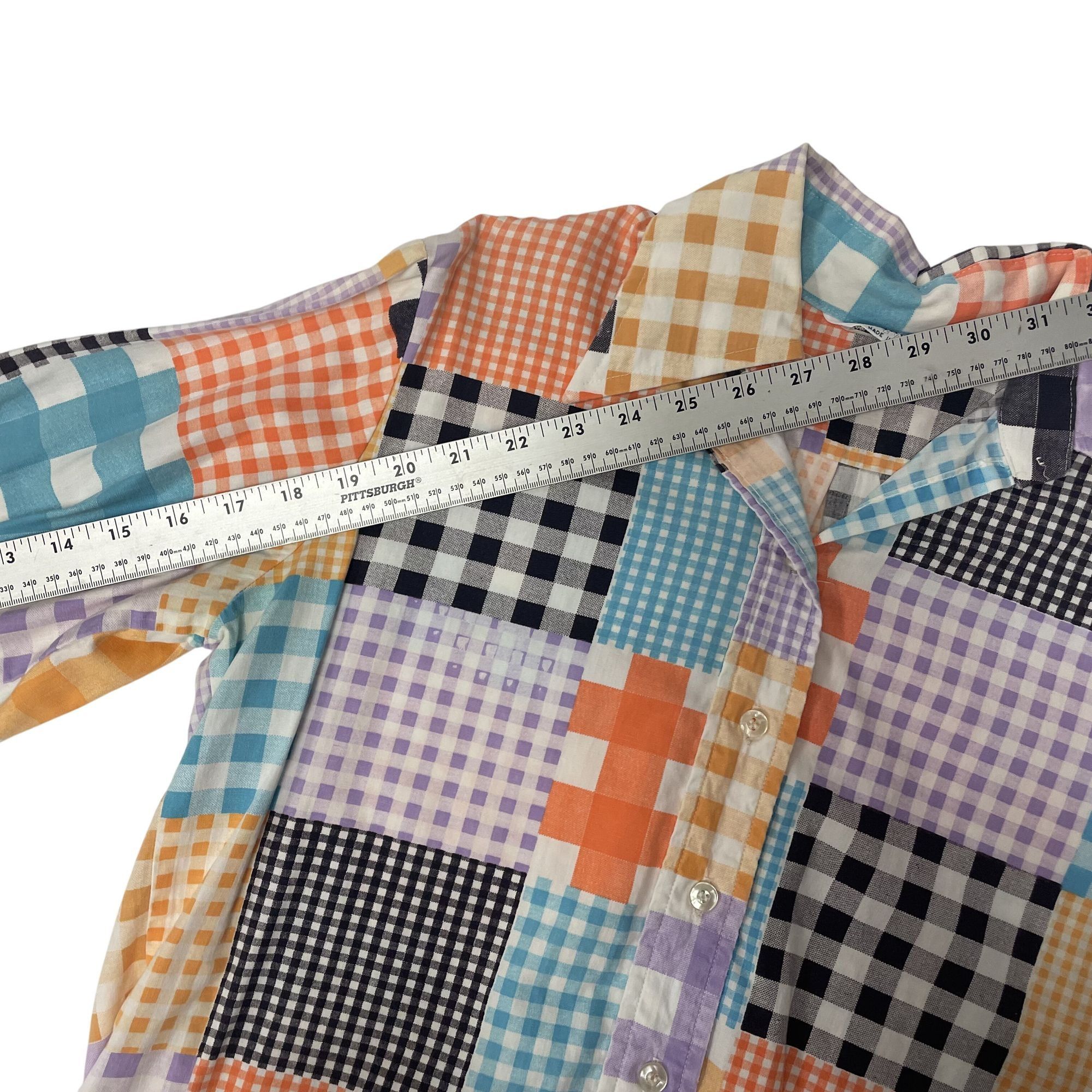 Wrangler Vtg Wrangler Patchwork PLAID BoHo Western Butterfly Collar Size M / US 6-8 / IT 42-44 - 7 Thumbnail