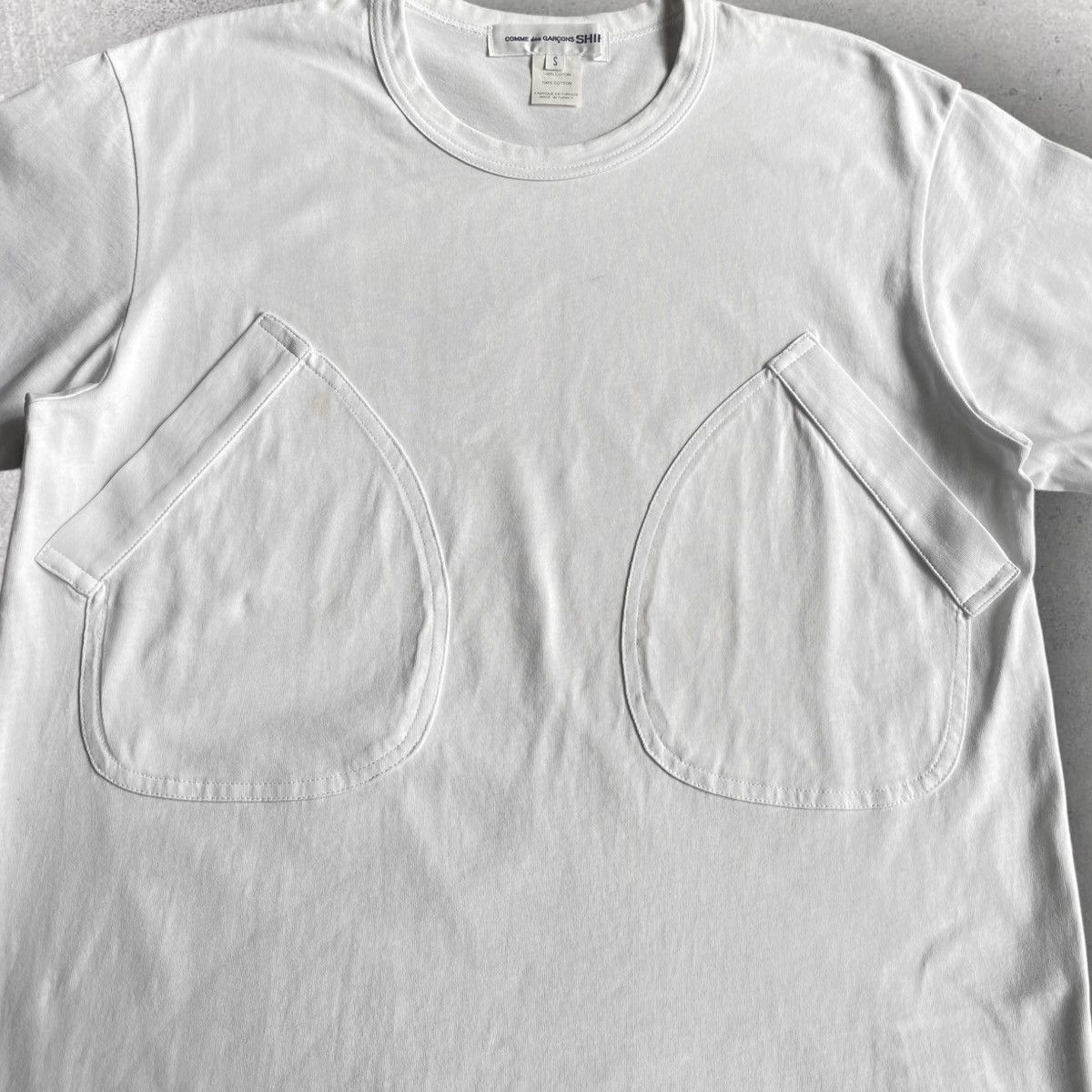 Bape × Comme des Garcons BAPE X CDG Osaka Pocket Tee White | Grailed