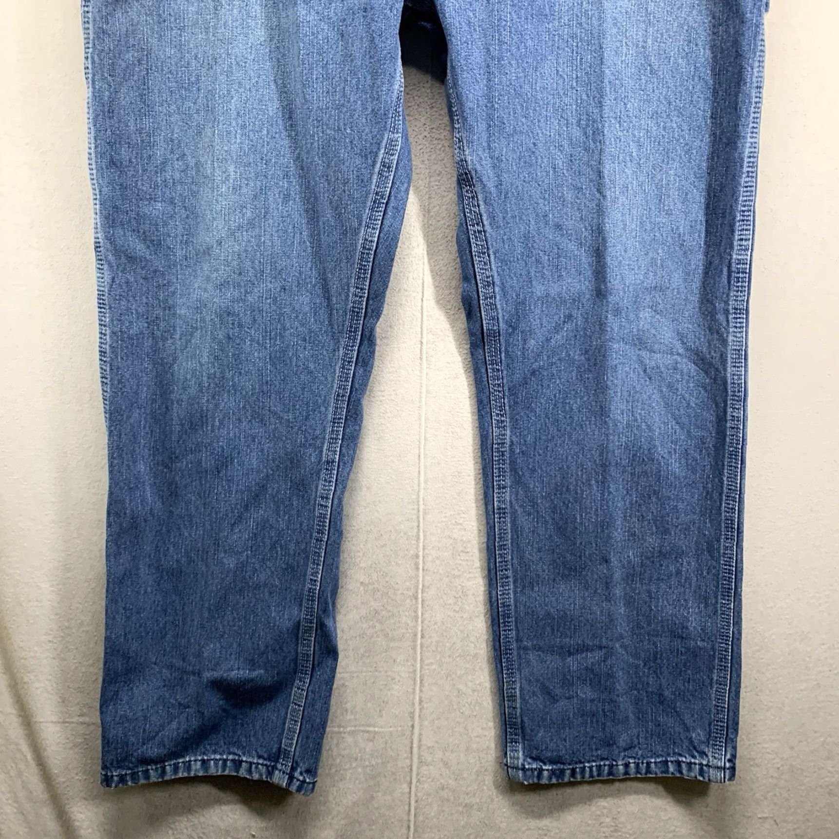 Vintage VINTAGE Key Men's Carpenter Jeans 40x30 Straight Fit Medium Wash Denim 90s USA Size US 40 / EU 56 - 4 Thumbnail