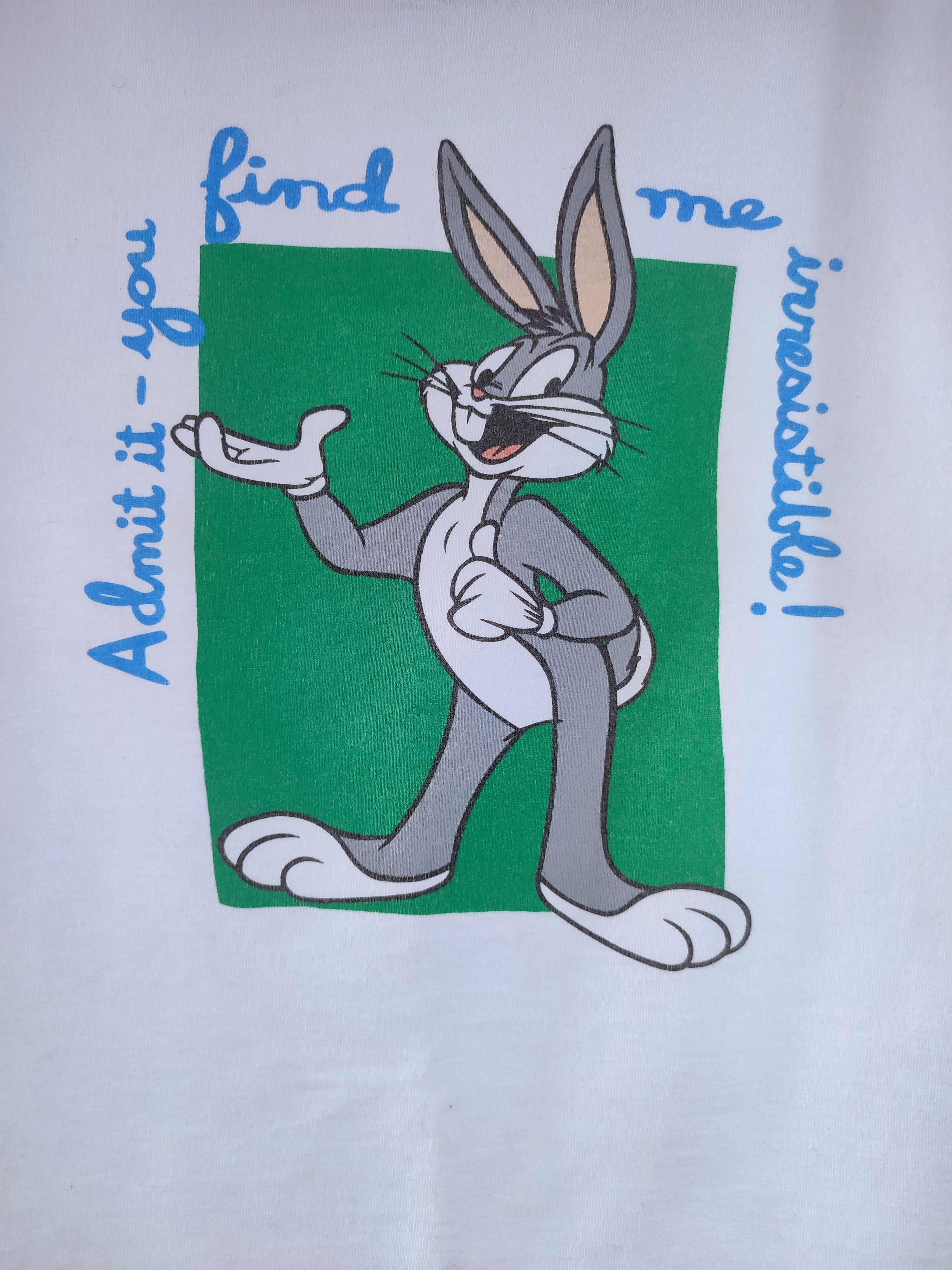 Warner Bros Vintage 90s Bugs Bunny Looney Tunes Graphic T-Shirt USA Size US M / EU 48-50 / 2 - 11 Thumbnail