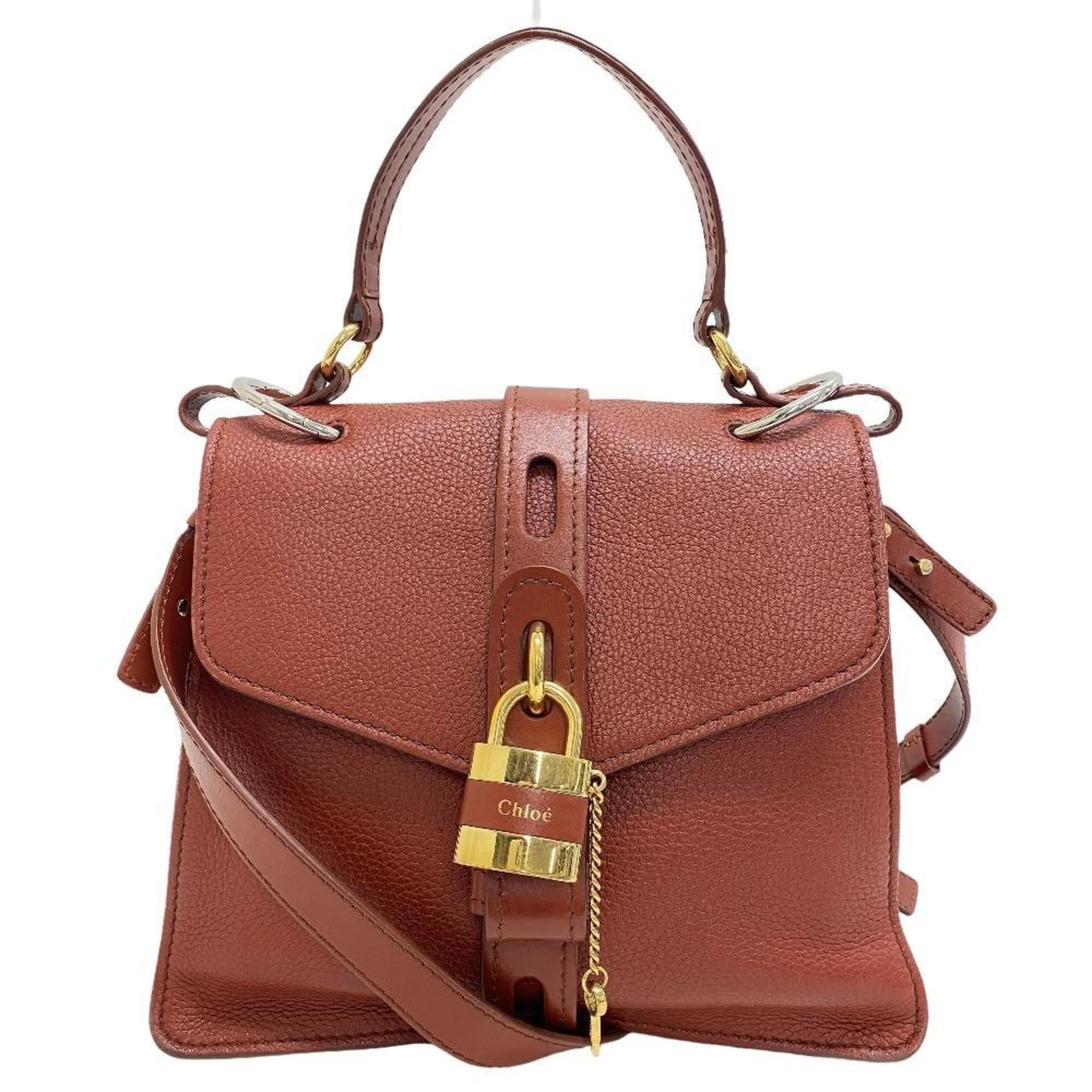 image of Chloe Chloé Aby Handbag in Brown, Women's