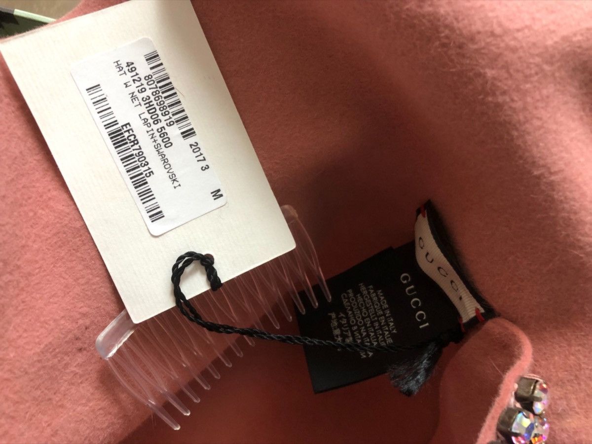 Gucci RARE Gucci runway wool crystal hat Size ONE SIZE - 10 Thumbnail
