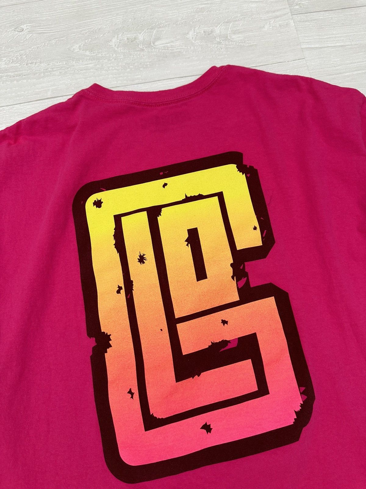 Glo Gang Glo Gang Pink Almighty Star / Sun Logo Tee Sz. XL GLOGANG Size US XL / EU 56 / 4 - 9 Thumbnail