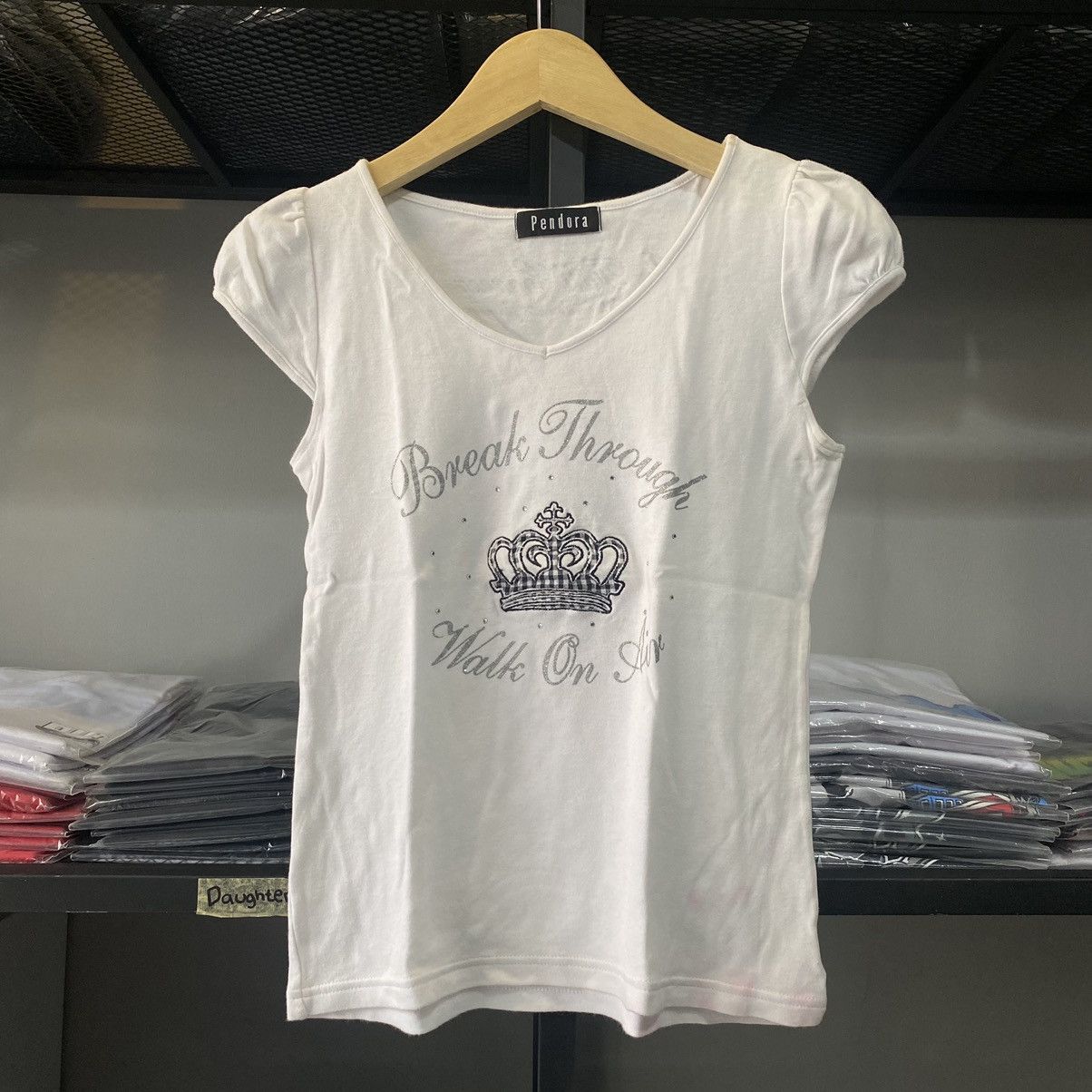 Vintage Y2K Pendora Diamonds DIOR Style Women's Blouse