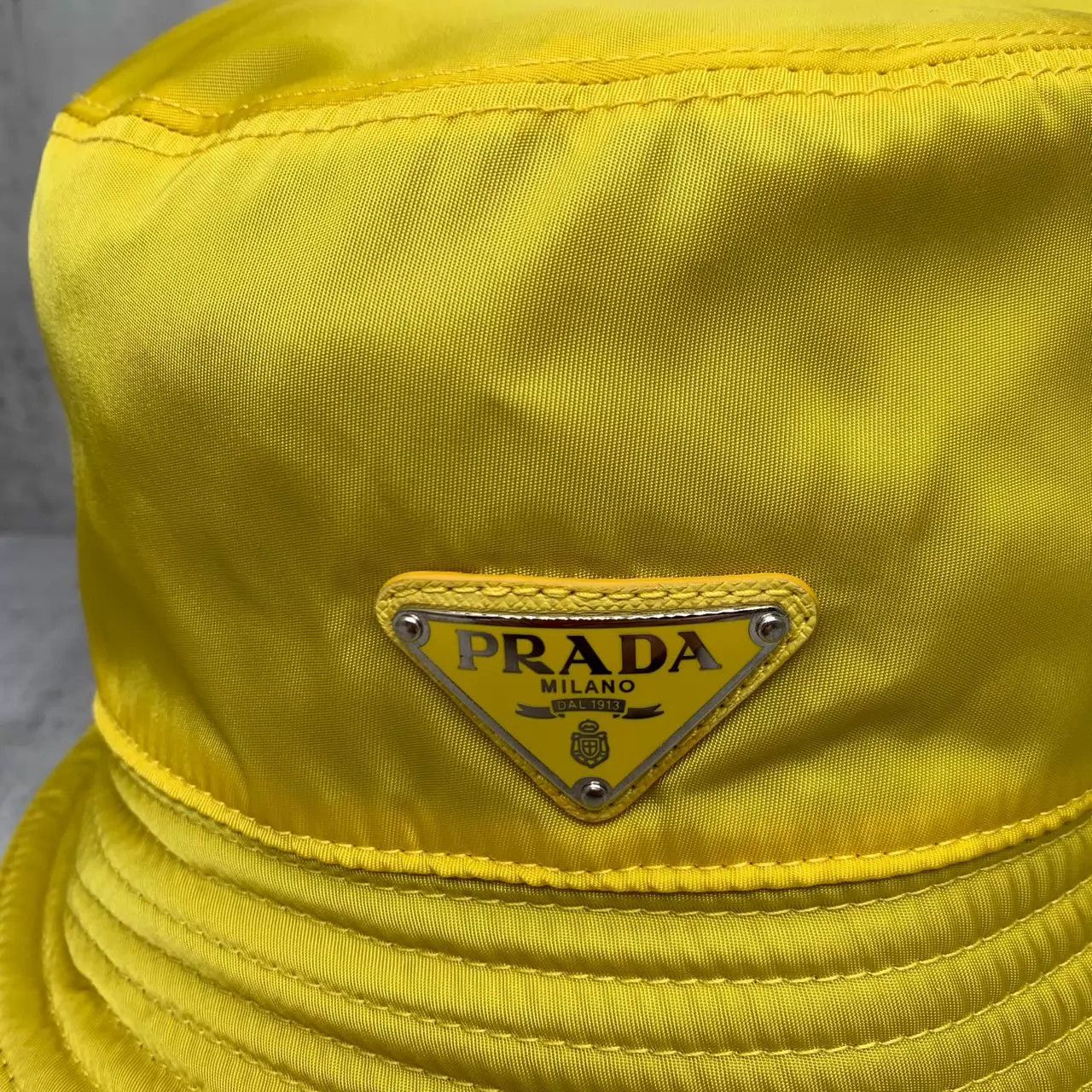 Prada Prada Yellow Fisherman Hat L 95 New Size ONE SIZE - 6 Thumbnail