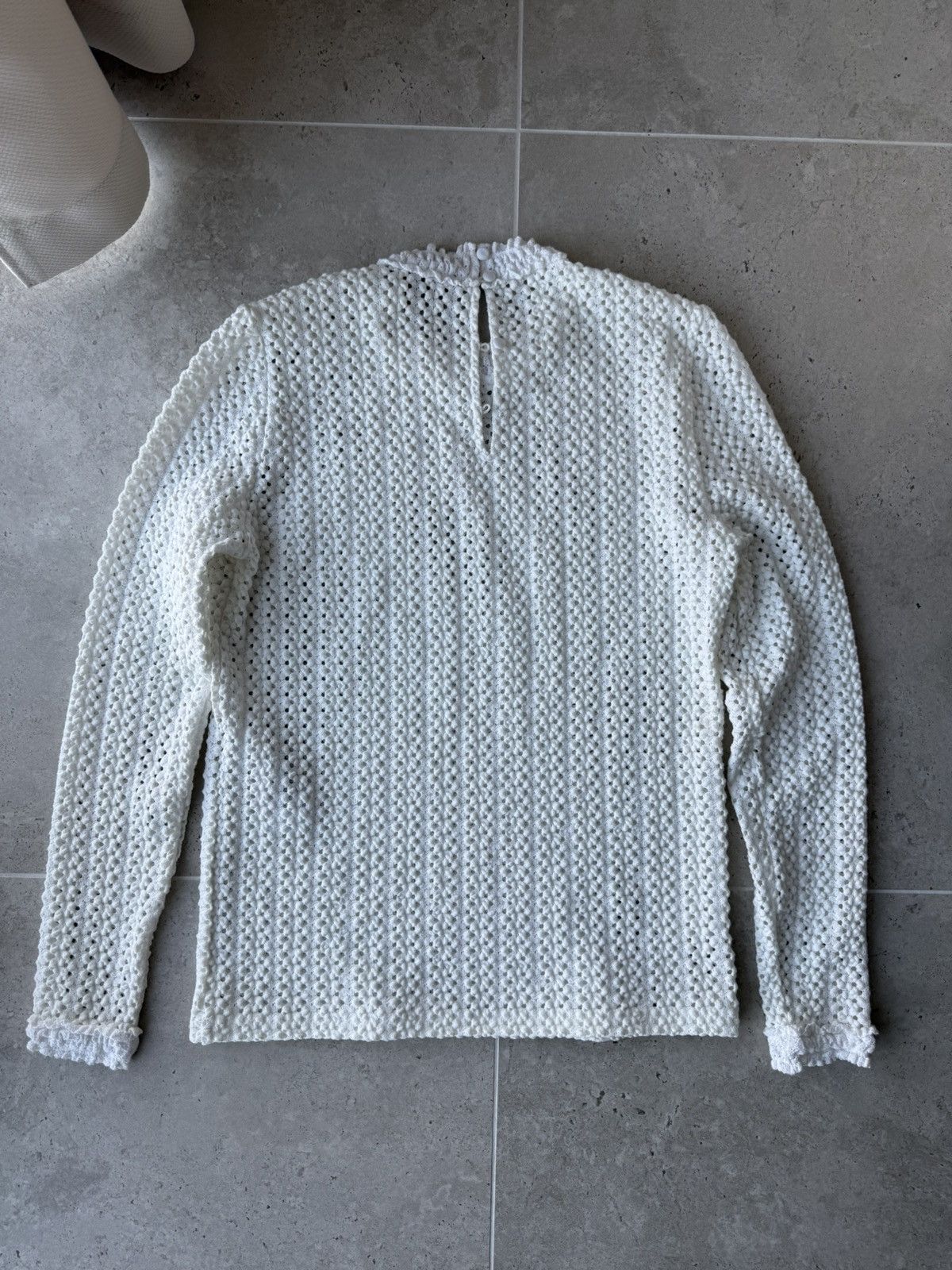 Maje MAJE White Cotton Wool Knit Sweater Size 3 Size M / US 6-8 / IT 42-44 - 2 Thumbnail