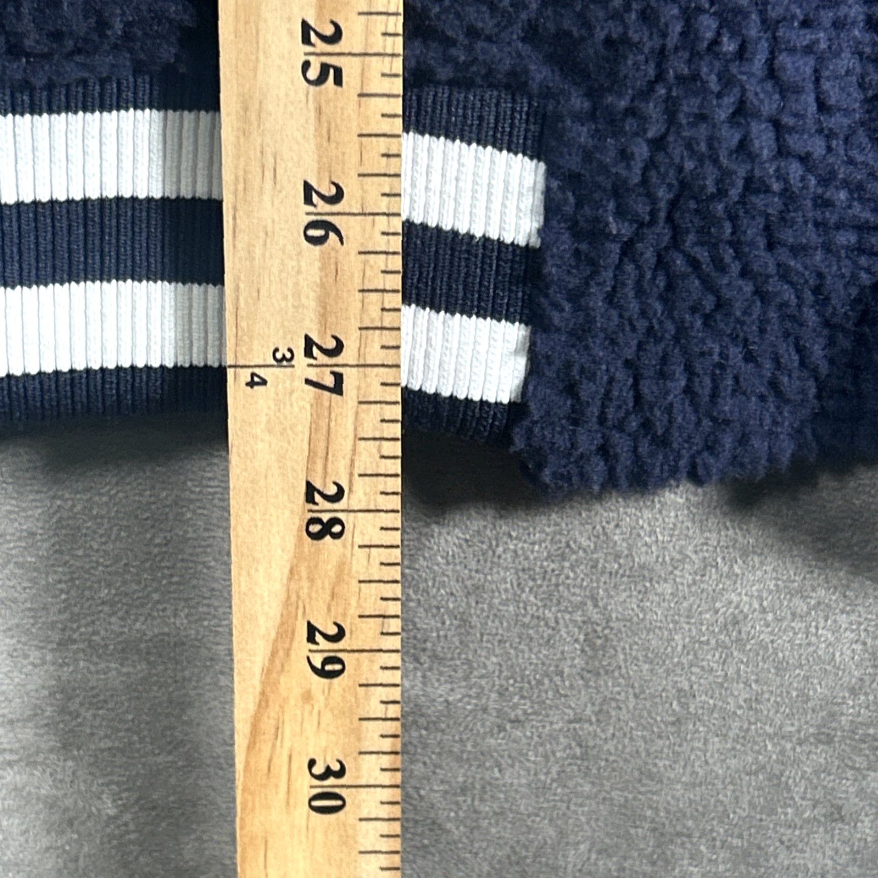 Vintage American Stitch Bomber Jacket Blue Mens M Quilted Lining Stand-Up Collar Full Zip Pockets Insulated Lined Polyester Jacket Size US M / EU 48-50 / 2 - 6 Thumbnail