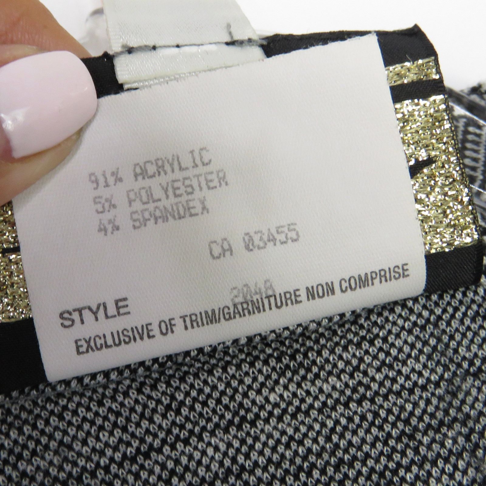Vintage Vintage Farouche Black & Gray Houndstooth Plaid Blazer Large Size L / US 10 / IT 46 - 6 Thumbnail