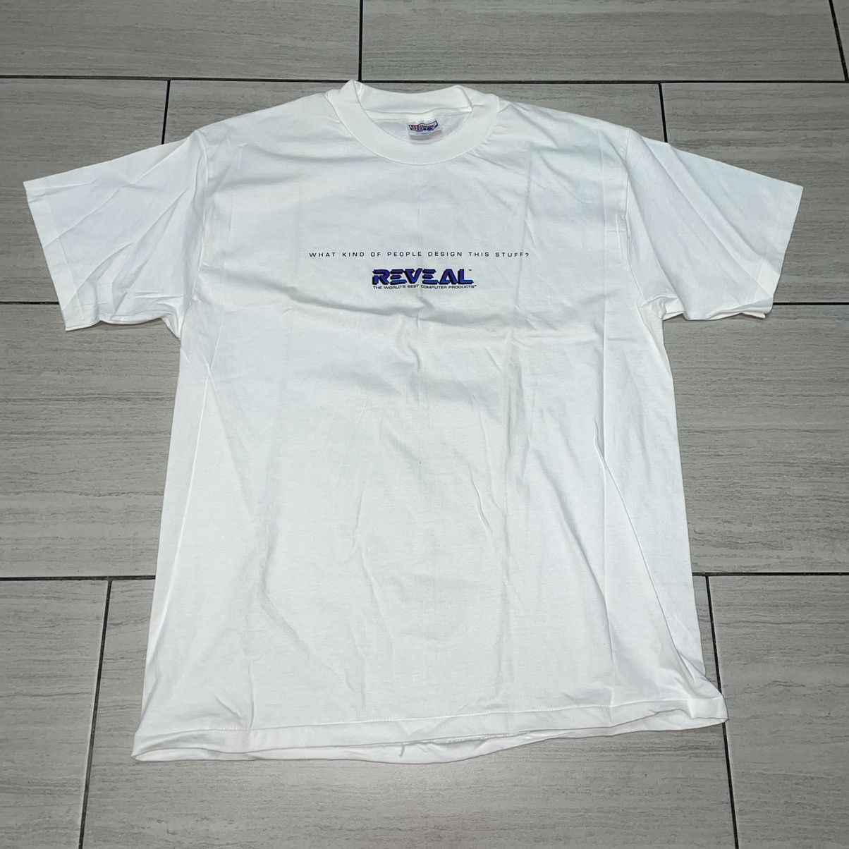 Vintage Vintage Reveal Computers Single Stitch T-shirt Size US XL / EU 56 / 4 - 4 Thumbnail